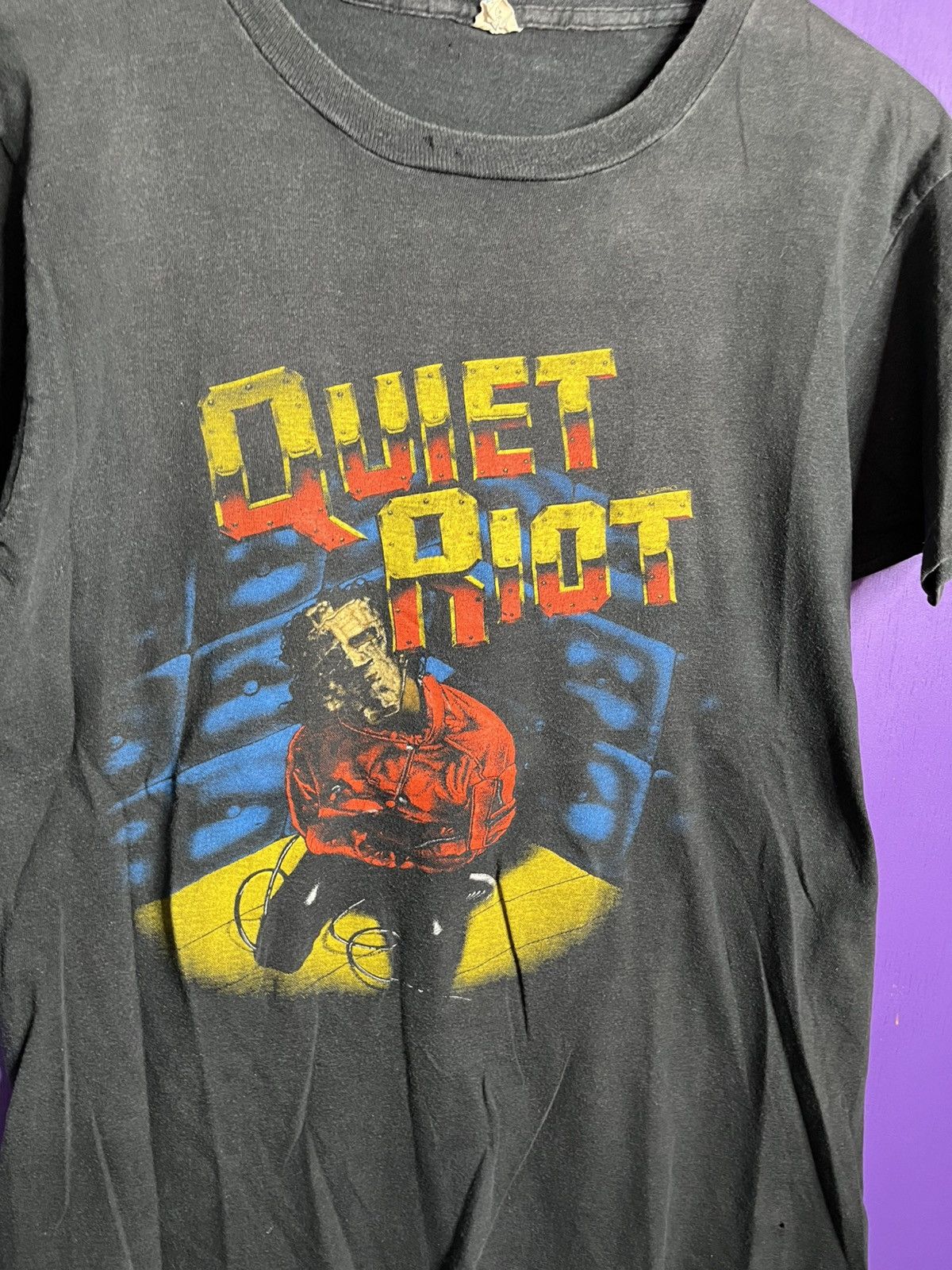 Band Tees × Vintage Vintage 1983 Quiet riot metal health tour t-shirt Size US M / EU 48-50 / 2 - 3 Thumbnail