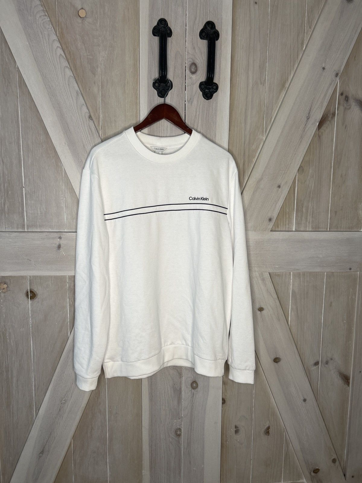 Calvin Klein × Vintage Vintage Calvin Klein Long sleeve Size US XL / EU 56 / 4 - 1 Thumbnail