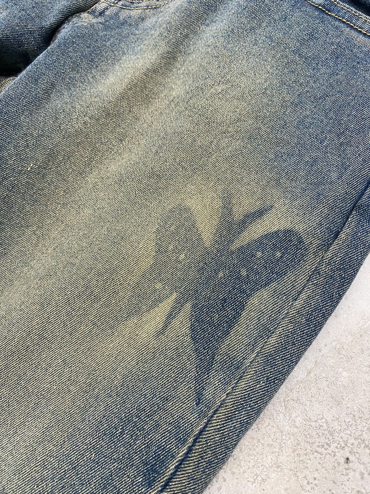 Hysteric Glamour × Japanese Brand × Le Grande Bleu (L.G.B.) Unisex Flare Arezzo Blanconi Seamark Mud Wash Art Butterfly Size US 30 / EU 46 - 6 Thumbnail