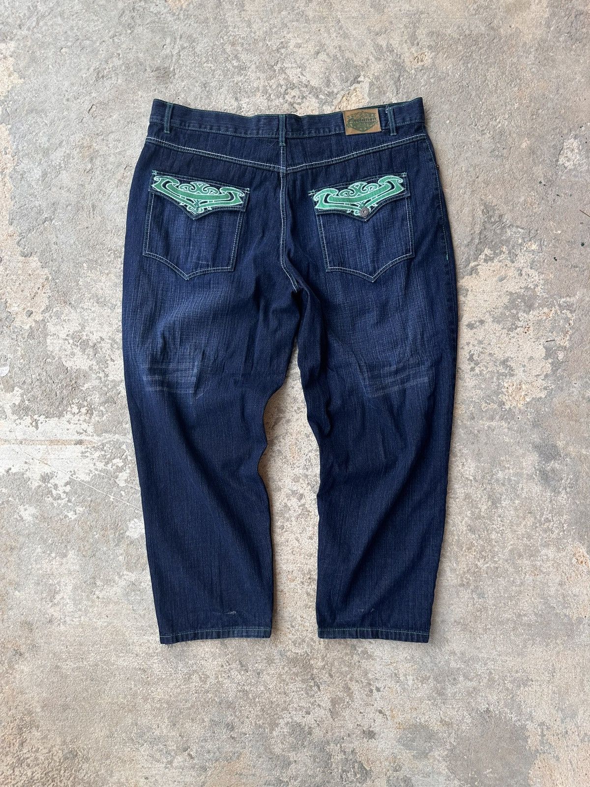 Affliction × Vintage Y2K Affliction Style Denim Jeans Size US 44 / EU 60 - 1 Thumbnail