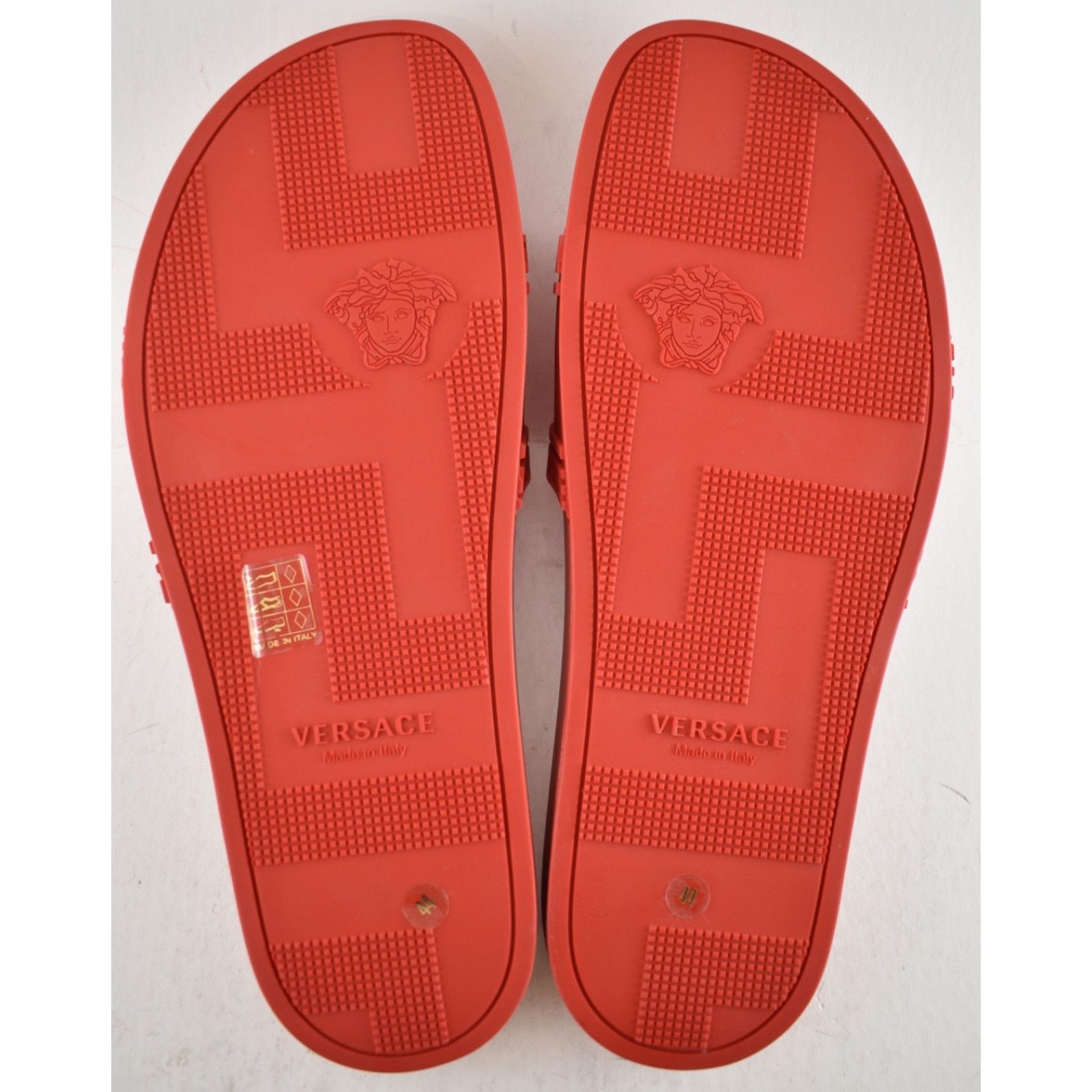 Versace Versace Medusa Palazzo Red Rubber Slide Pool Sandal 44 11 Size US 11 / EU 44 - 14 Thumbnail