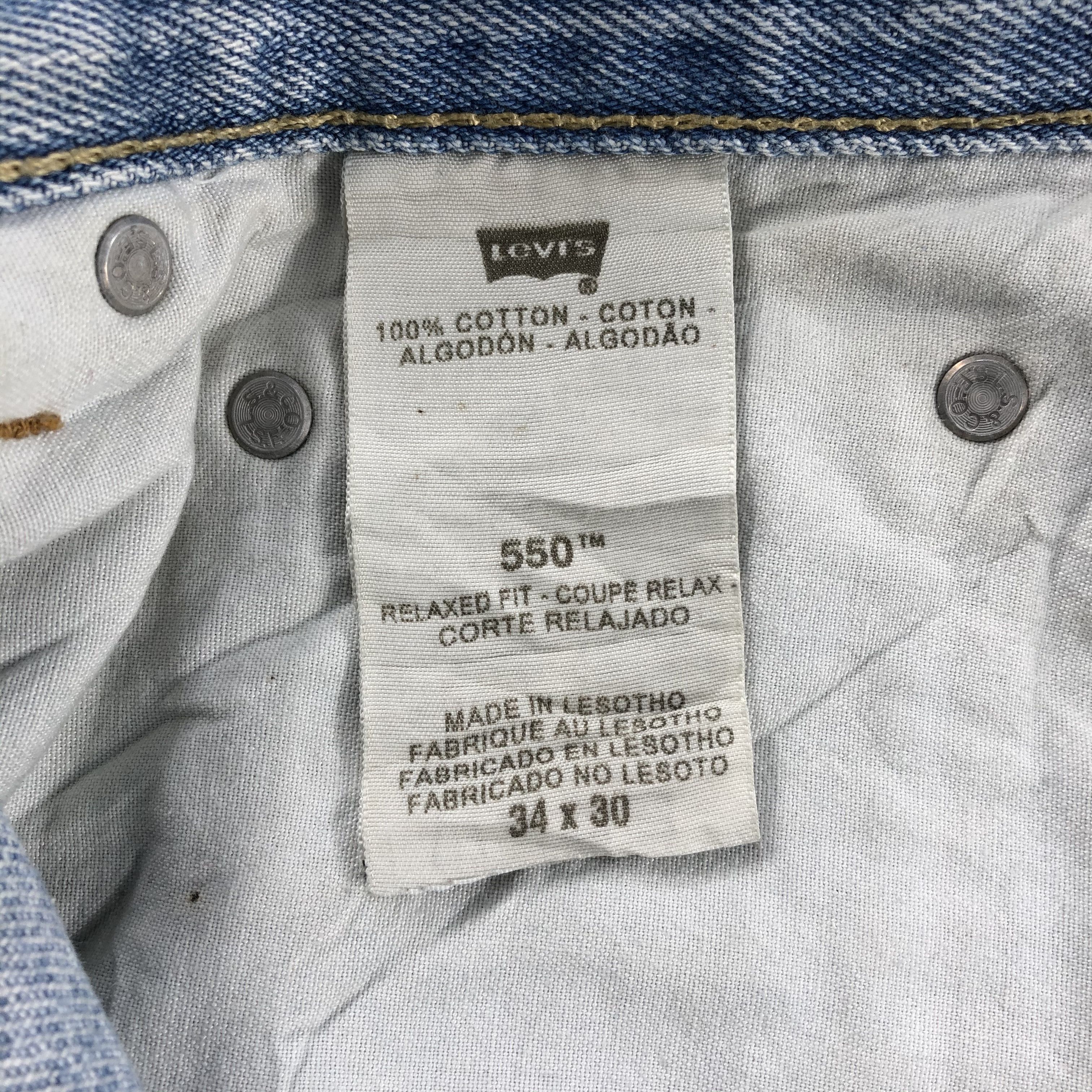 Levi's Dirty Vintage Levis Jeans Lot 550 Light Wash Denim-J952 Size US 33 - 9 Thumbnail