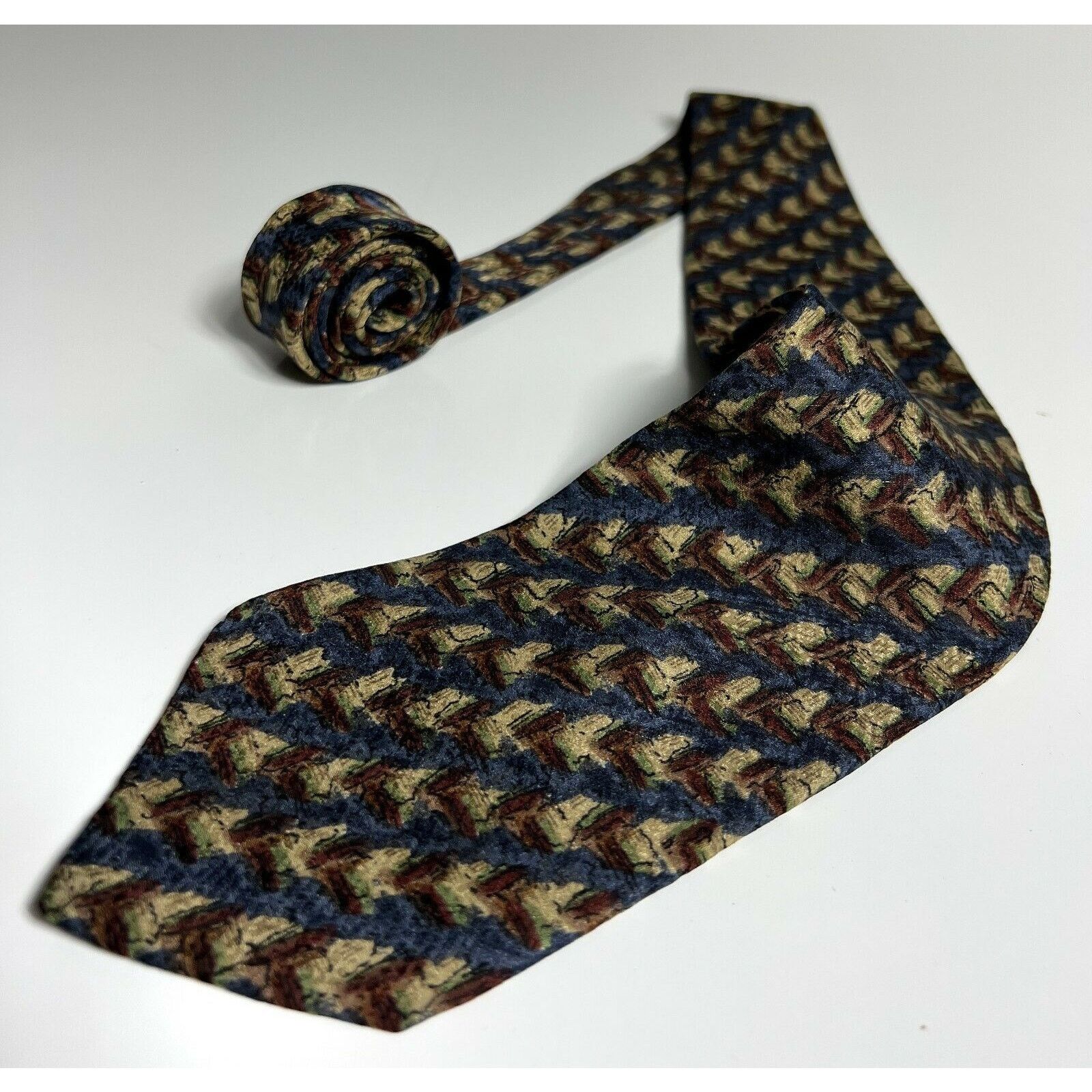 Other Jerry J Garcia Blue Classic Striped 100% Silk Necktie Tie Size ONE SIZE - 1 Thumbnail