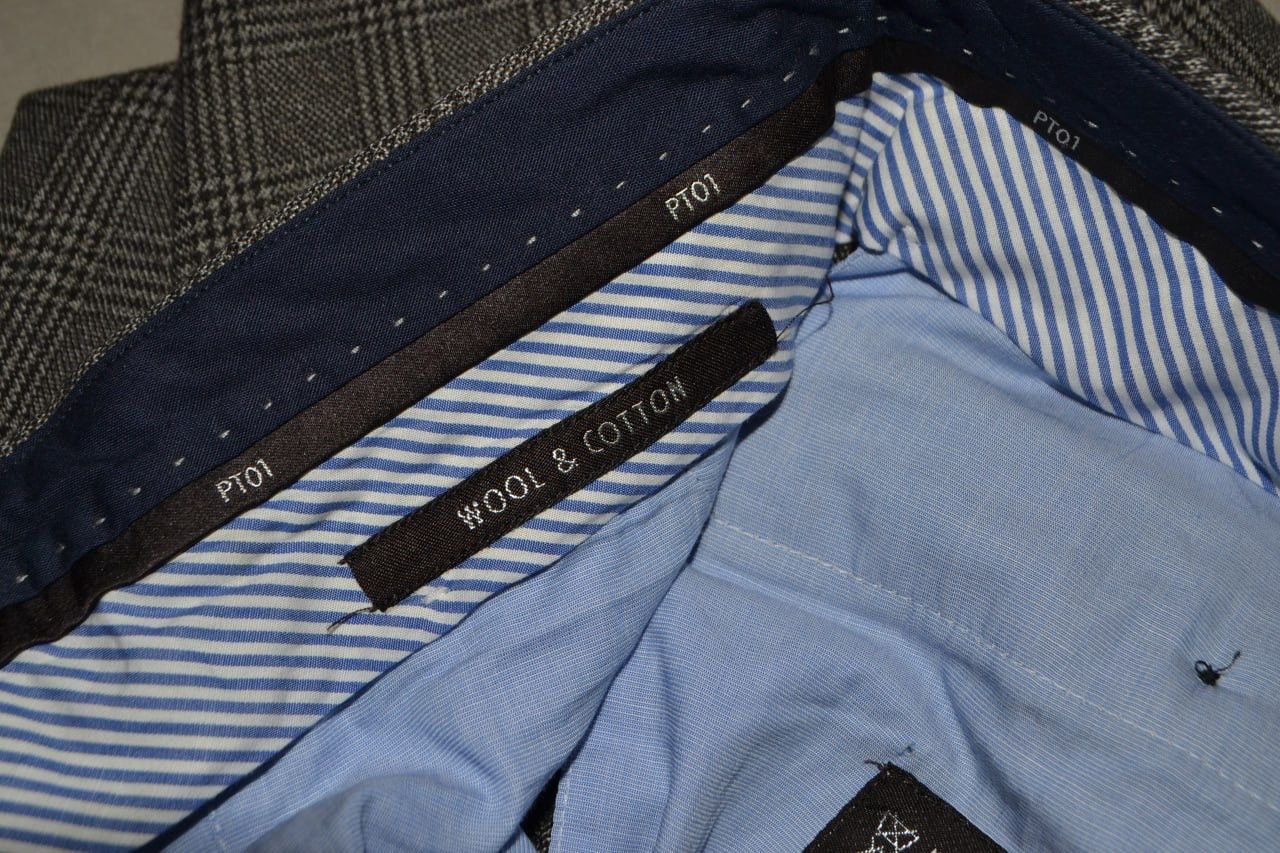 PT Torino PT01 Pantaloni Torino Pants Gray Glen Plaid Slim Fit Size 48 Size US 31 - 12 Thumbnail