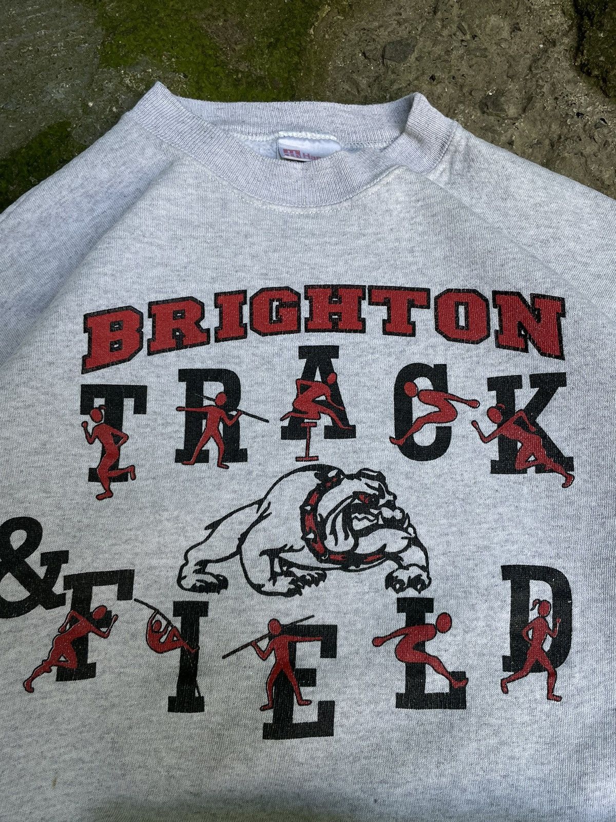 Hanes Vintage 90’s Hanes Brighton Track & Field Sweatshirt Box Fit Size US M / EU 48-50 / 2 - 3 Thumbnail