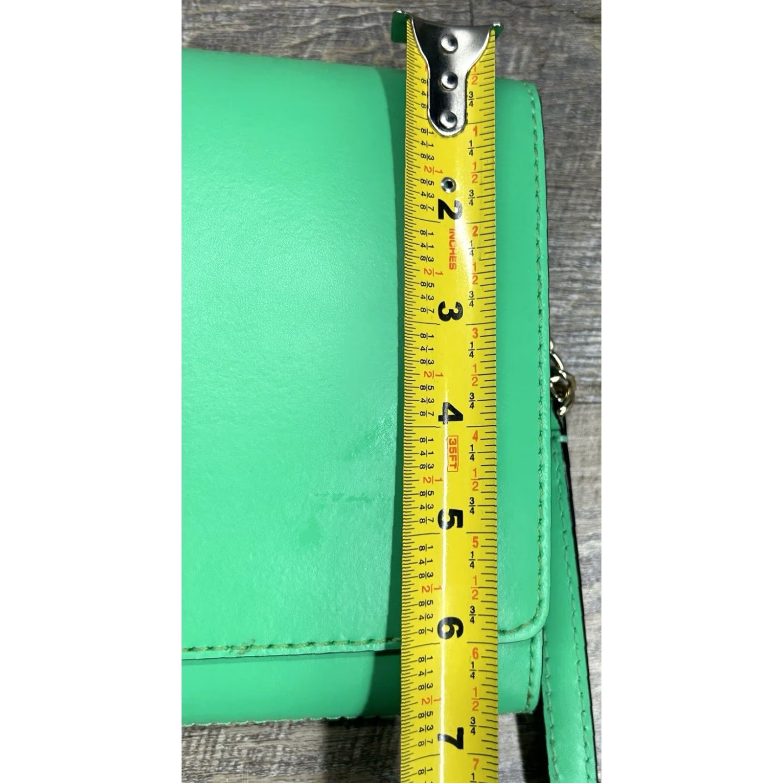 Vintage VINTAGE Kate Spade Orchard Valley Fiona Flap Green Leather Crossbody Purse Women's Bag Size ONE SIZE - 6 Thumbnail