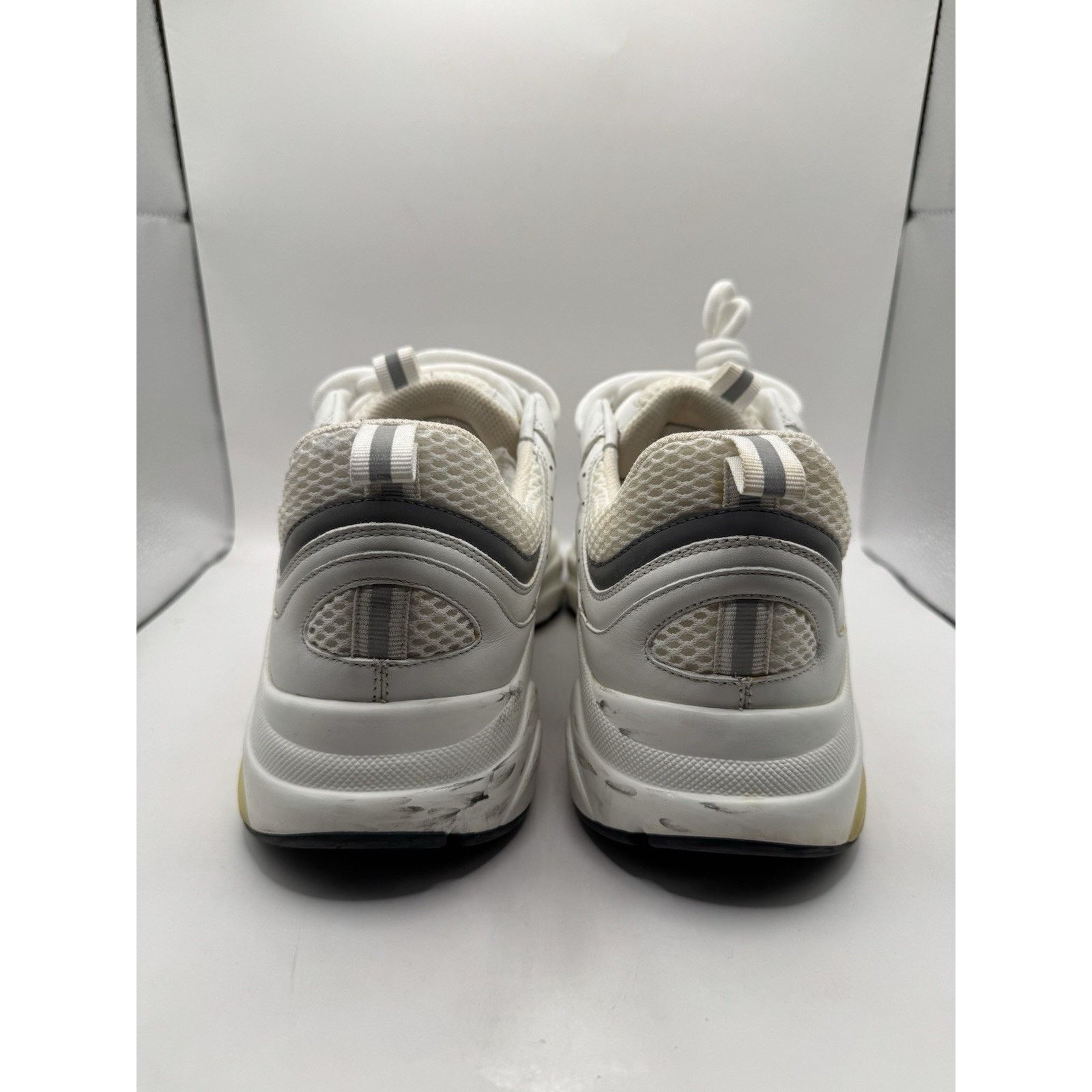 Dior Dior B22 Sneakers White Grey Mesh Leather Size 42 (US 9) Size US 9 / EU 42 - 4 Thumbnail