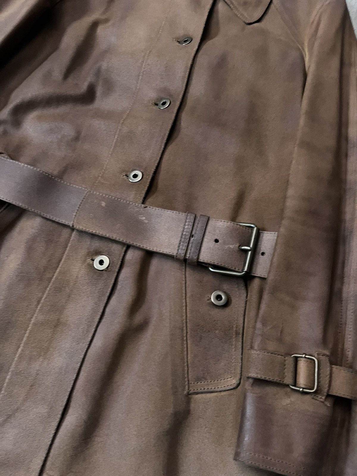 Miu Miu Miu Miu vintage sude leather brown trench coat rare Size L / US 10 / IT 46 - 7 Thumbnail