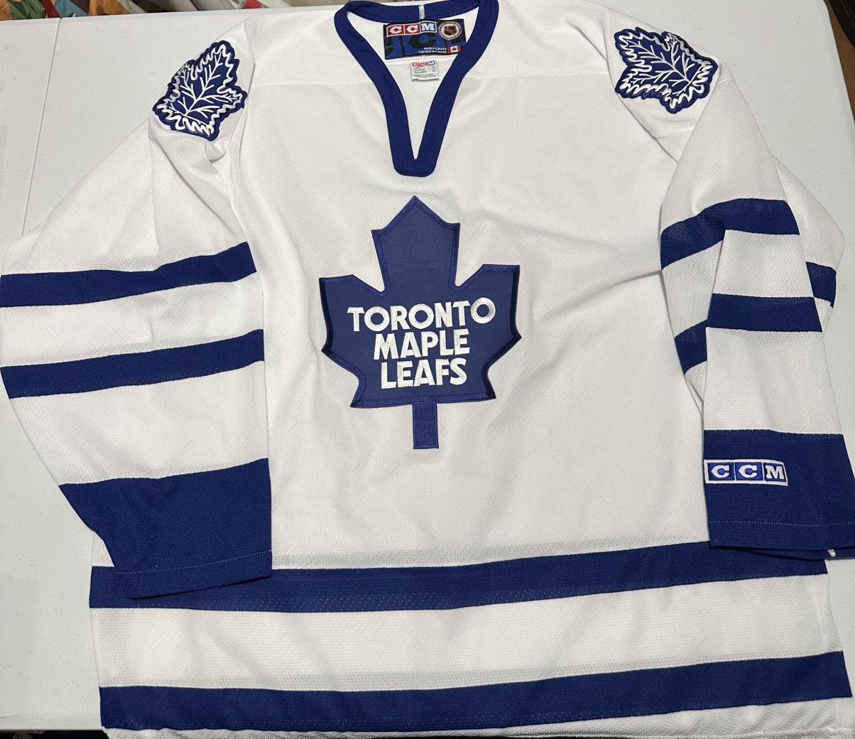 Ccm Vintage Toronto Maple Leafs NHL Hockey CCM Jersey Size US XL / EU 56 / 4 - 1 Thumbnail