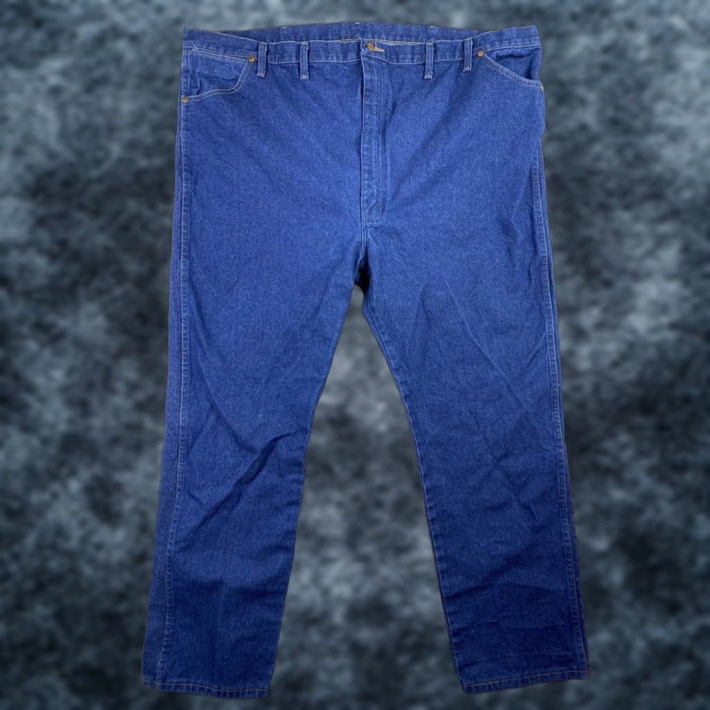 Wrangler VINTAGE Wrangler 13MWZ Jeans 54x32 Cowboy Cut Dark Wash Western Ranch Rodeo Work Y2K Size US 38 / EU 54 - 1 Thumbnail