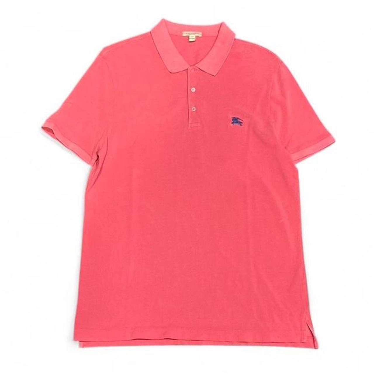 Burberry Y2K Burberry Brit Metal Logo Pink Polo Shirt Size US XL / EU 56 / 4 - 1 Thumbnail