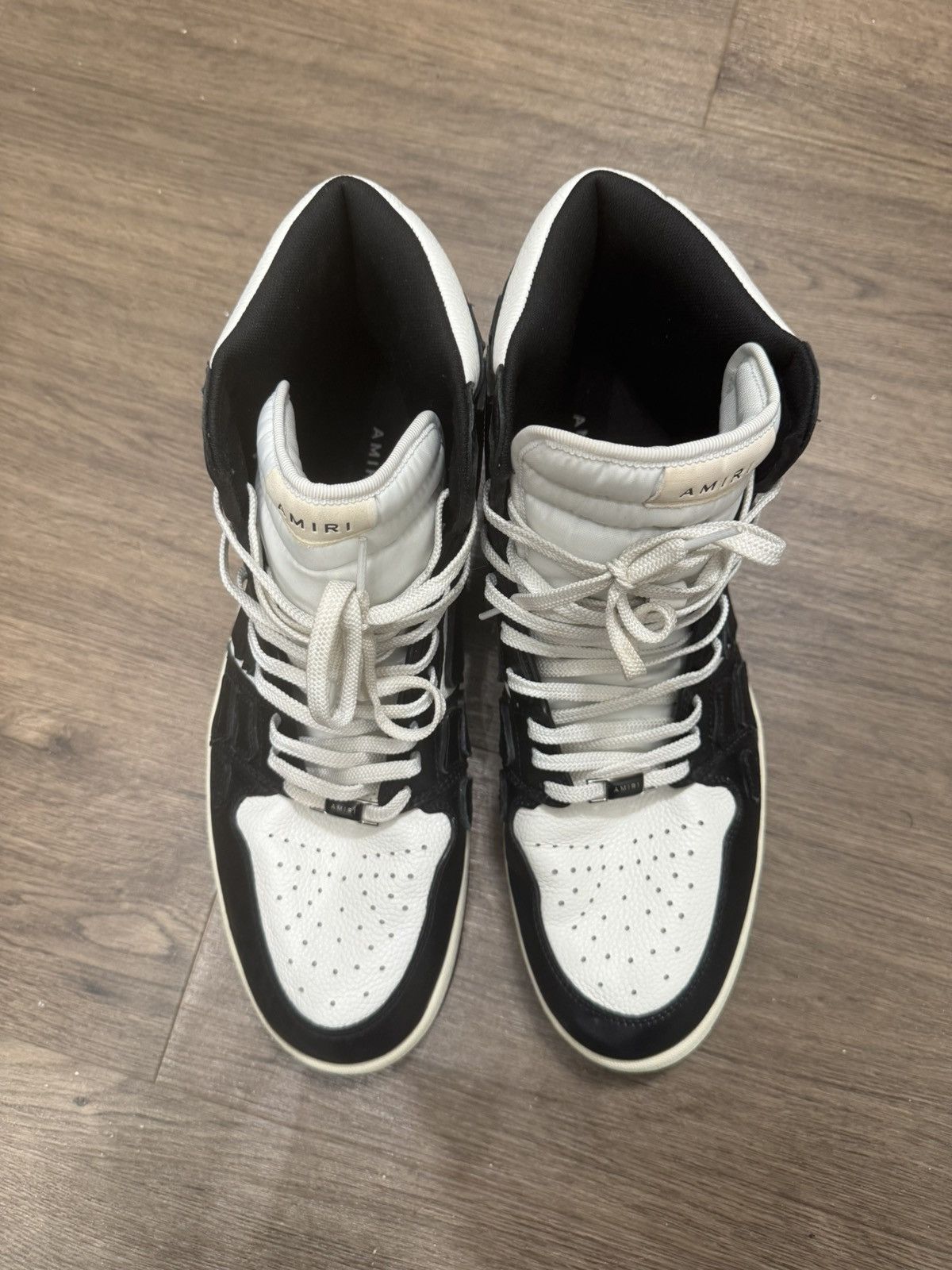 Amiri Men's Skel-Top Hi Leather Bones High-Top Sneakers Size US 13 / EU 46 - 2 Thumbnail