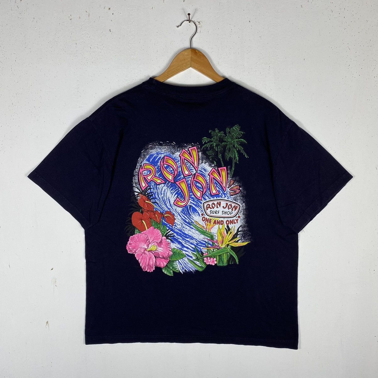 Ron Jon Surf Shop × Vintage Vintage 90's RON JON SURF Shop One And Only Surf Tee Size US M / EU 48-50 / 2 - 2 Thumbnail