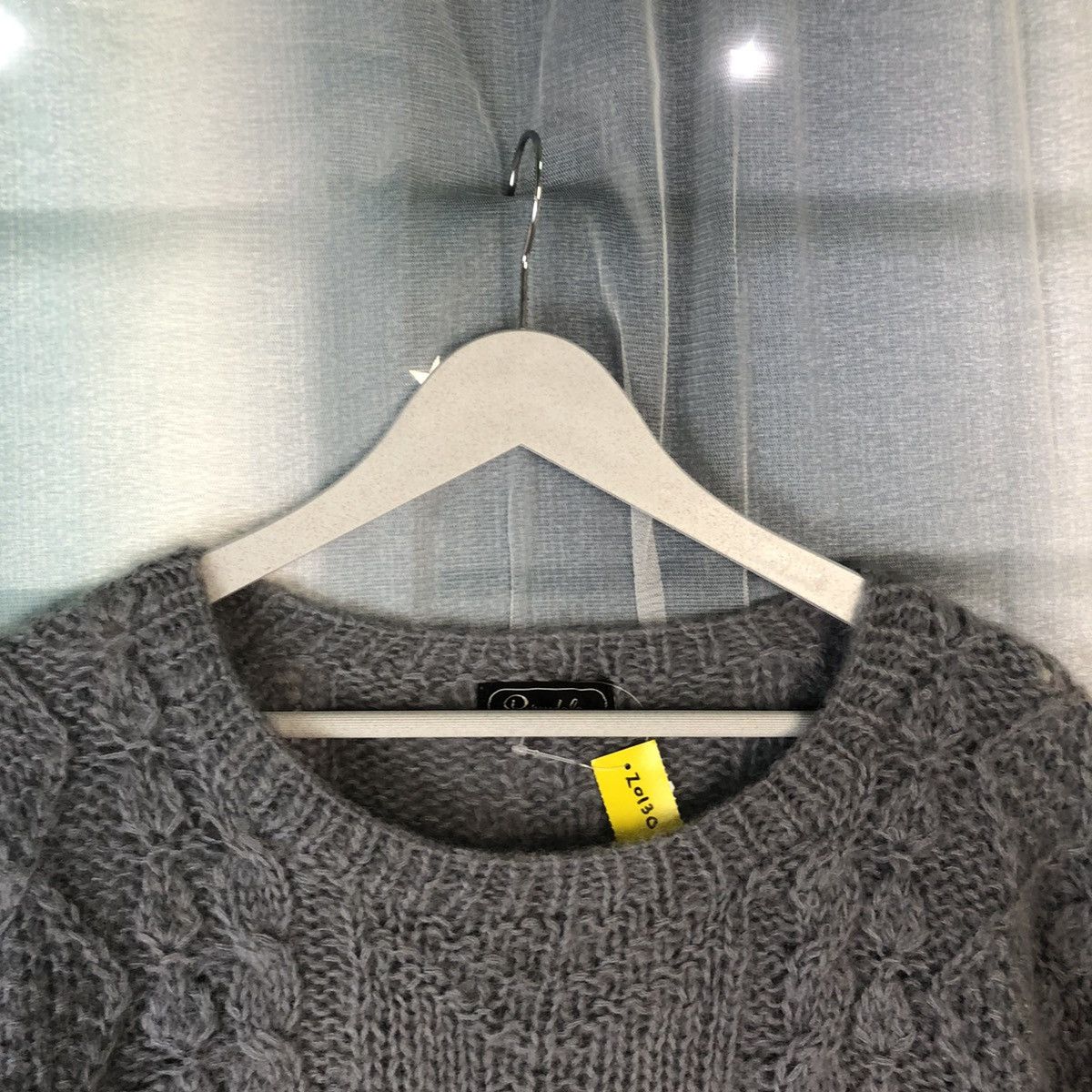 Aran Isles Knitwear Perendale Grey Shag Shaggy Fur Mohair Knitwear #7407 Size US S / EU 44-46 / 1 - 4 Thumbnail
