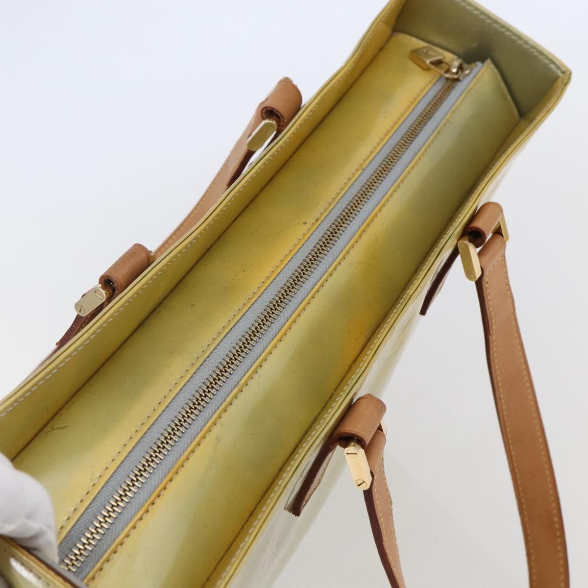 Louis Vuitton LOUIS VUITTON Monogram Vernis Columbus Tote Bag Gris M91028 Size ONE SIZE - 6 Thumbnail