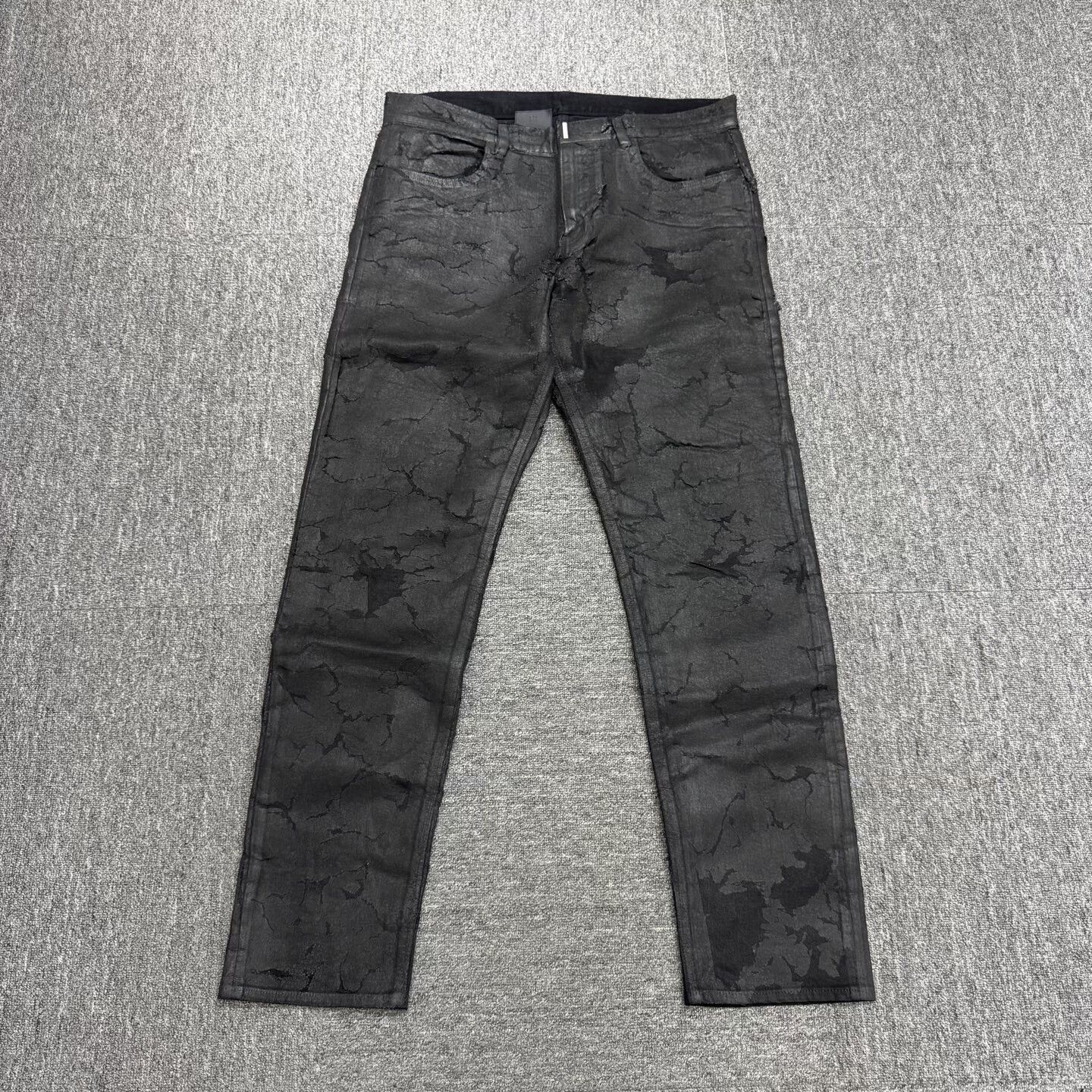 Givenchy Givenchy cracked effect denim pants. Size US 36 / EU 52 - 1 Thumbnail