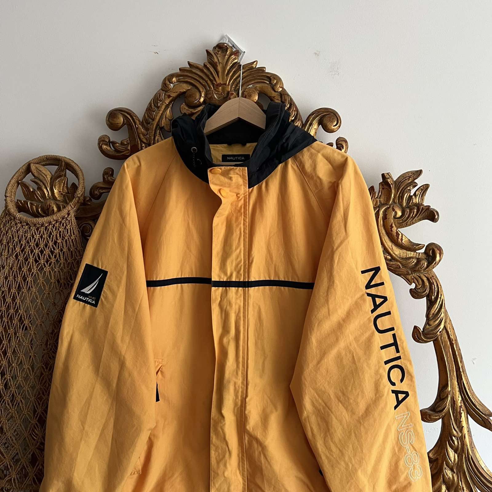 Nautica × Vintage Vintage Yellow Nautica Rain Coat Jacket 90s Sz XL Size US XL / EU 56 / 4 - 2 Thumbnail
