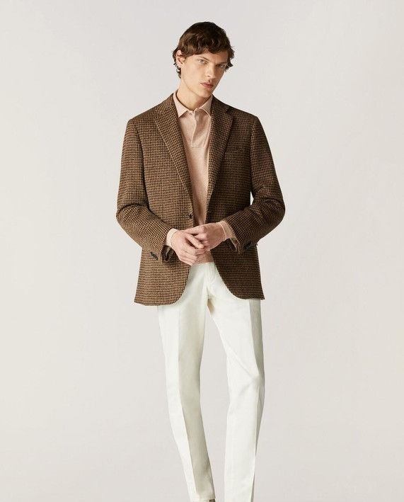 Loro Piana o1w1db10824 Torino Cashmere Jacket in Brown Size US XL / EU 56 / 4 - 6 Thumbnail