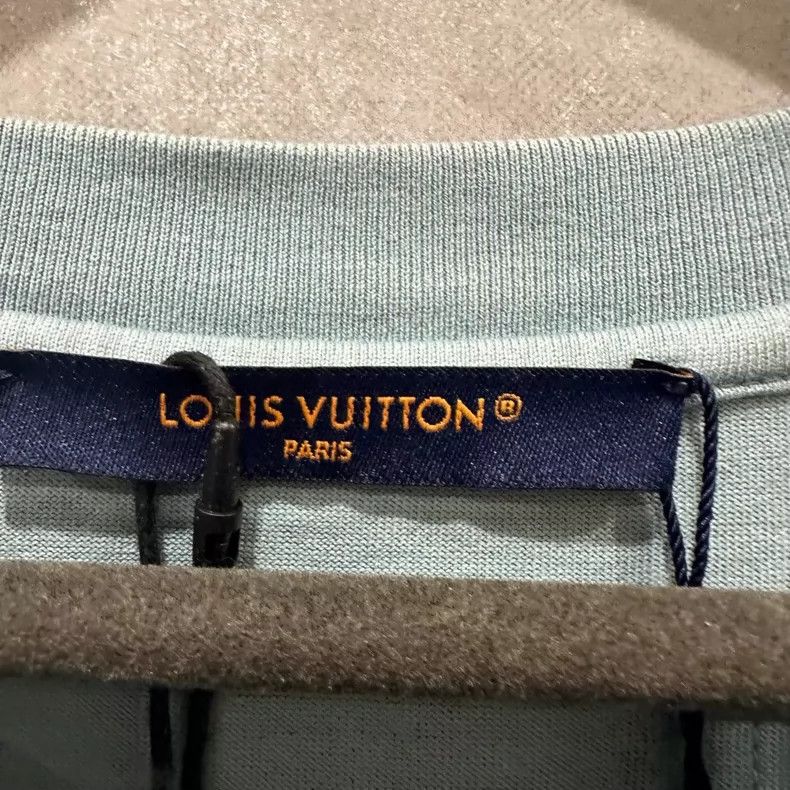 Louis Vuitton Louis Vuitton Hammer Tool Embroidery Haze Blue Short Sleeve Size US XXL / EU 58 / 5 - 4 Thumbnail