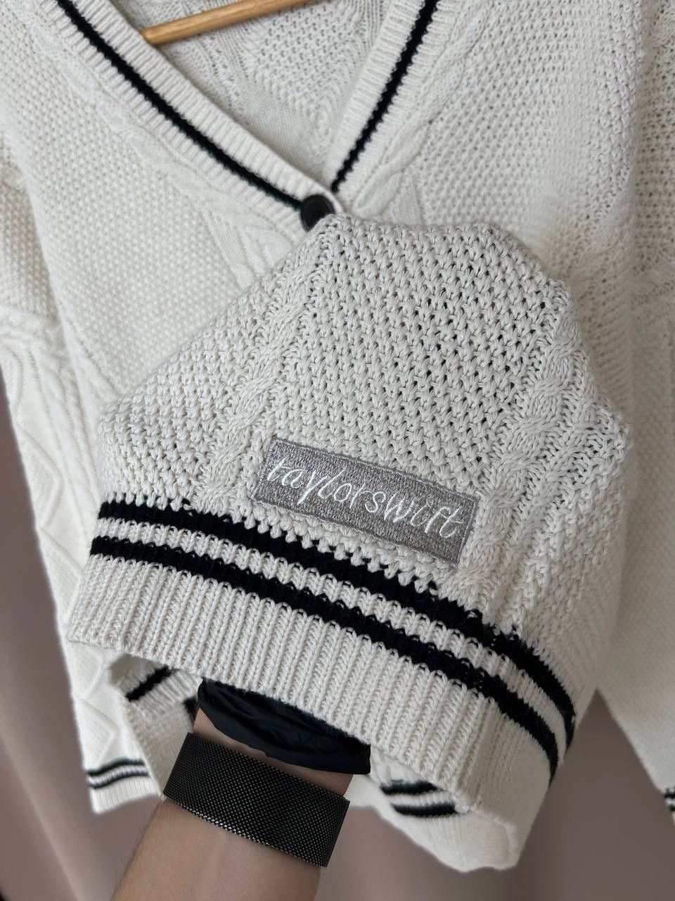 Other Taylor Swift Knit Cardigan Womens Size XL/L White Sweater Size XL / US 12-14 / IT 48-50 - 10 Thumbnail
