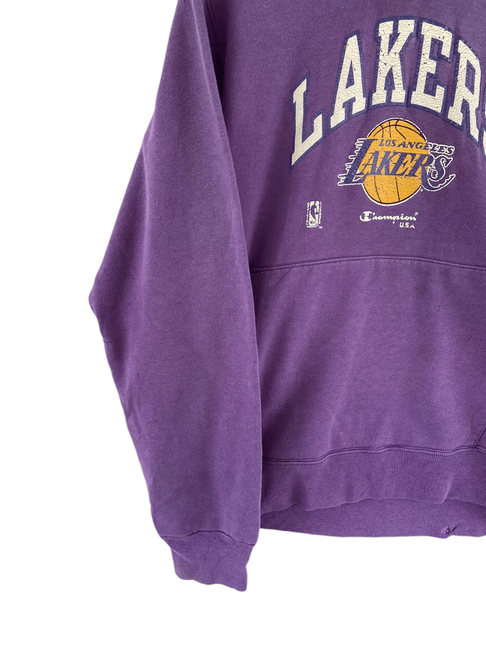 Champion Vtg Champion Lakers Faded Hoodie Pullover Size US L / EU 52-54 / 3 - 5 Thumbnail