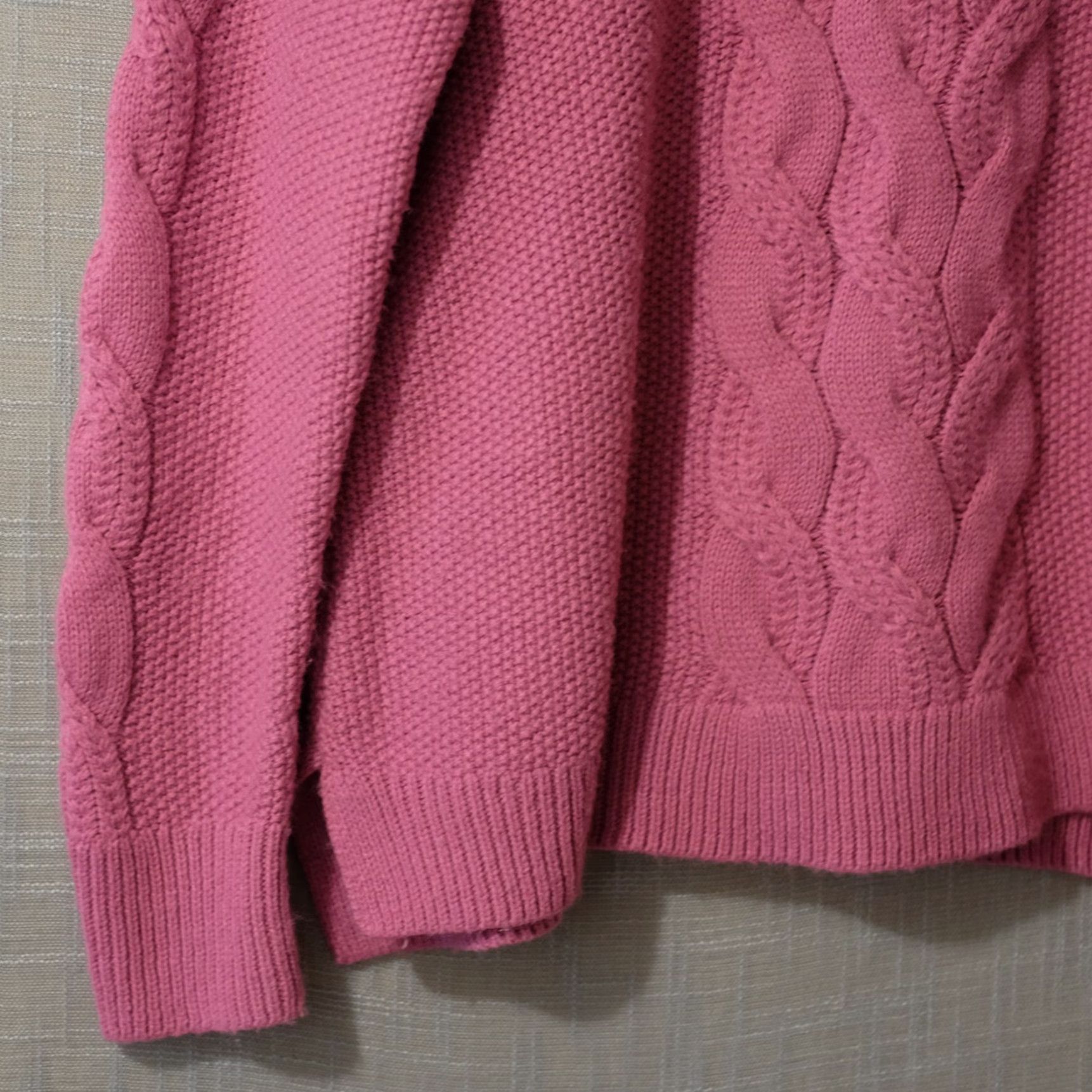 Vintage St Johns Bay Sweater Cable-Knit Pullover Soft Purple Women's XL Knit Pullover Casual Sweater Women's XL Purple Knit Crew Neck Size XL / US 12-14 / IT 48-50 - 3 Thumbnail