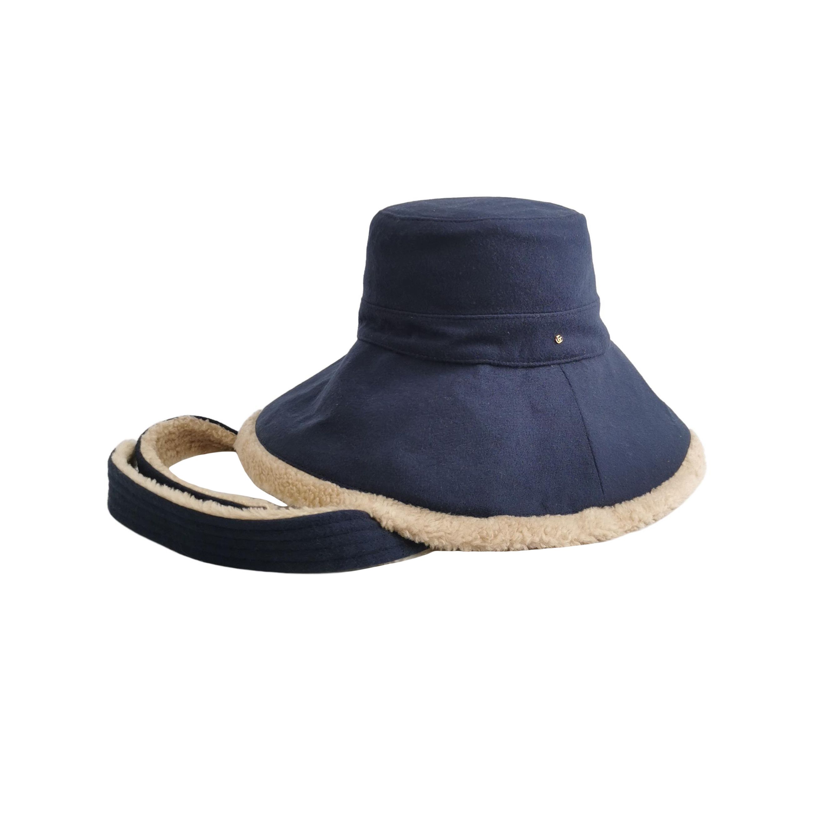 Gucci Gucci Shearling Trim Double G Bucket Hat Size ONE SIZE - 1 Thumbnail