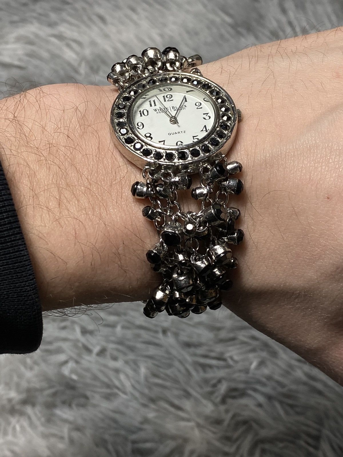 Japanese Brand × Jewelry × Vintage White Black House Market Bracelet Watch Japanese Brand Size ONE SIZE - 11 Thumbnail