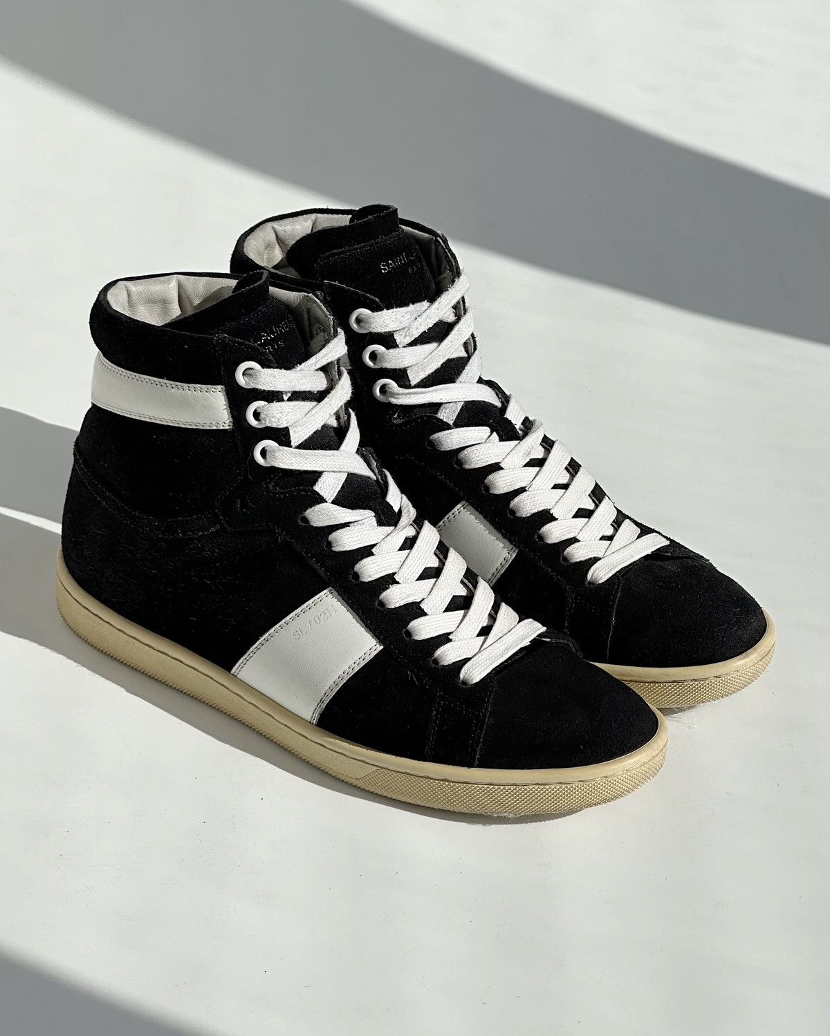 Saint Laurent Paris *sz36* SAINT LAURENT Hedi Slimane Suede Sneakers Black logo Size US 6 / IT 36 - 3 Thumbnail
