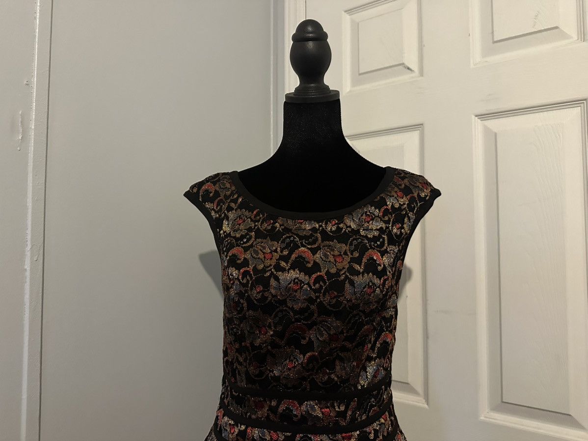 Other Gothic Romantic Black and Bronze Lace Evening dress size 4 Size S / US 4 / IT 40 - 2 Thumbnail