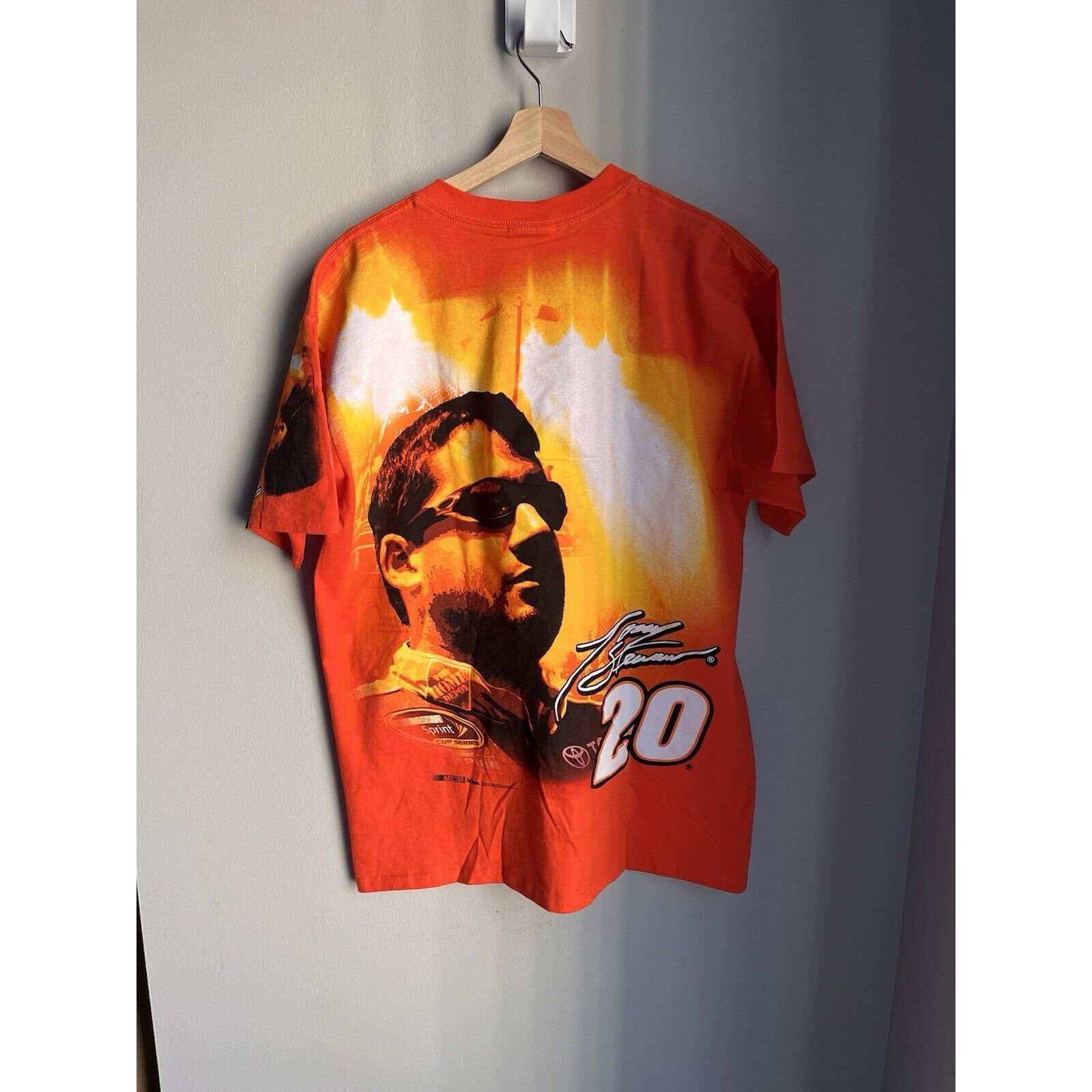 NASCAR VINTAGE NASCAR TONY STEWART AOP HOME DEPOT ORANGE T SHIRT L Size US L / EU 52-54 / 3 - 1 Thumbnail
