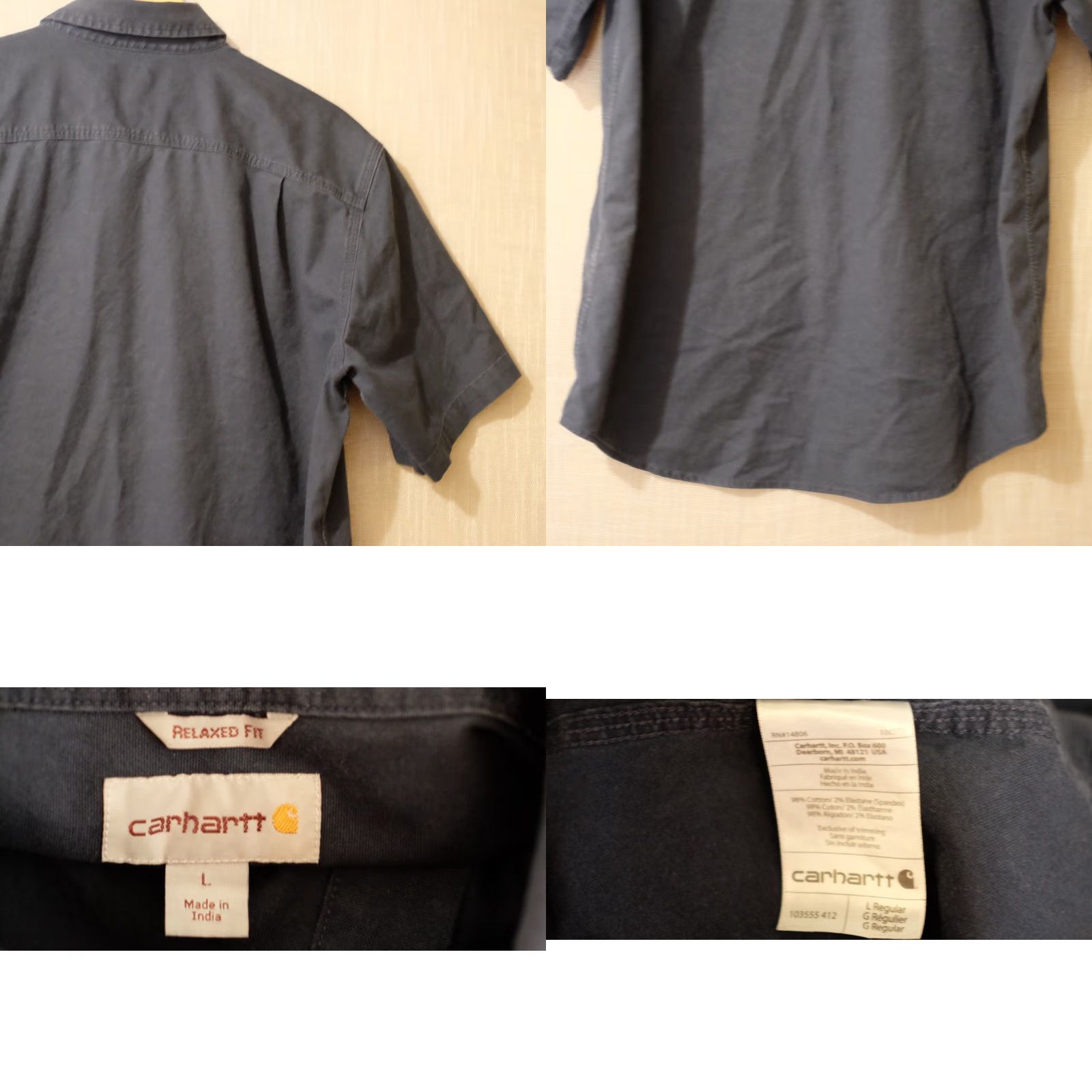 Carhartt Carhartt Shirt Blue Relaxed Fit Button-Down Men's L Size US L / EU 52-54 / 3 - 8 Thumbnail