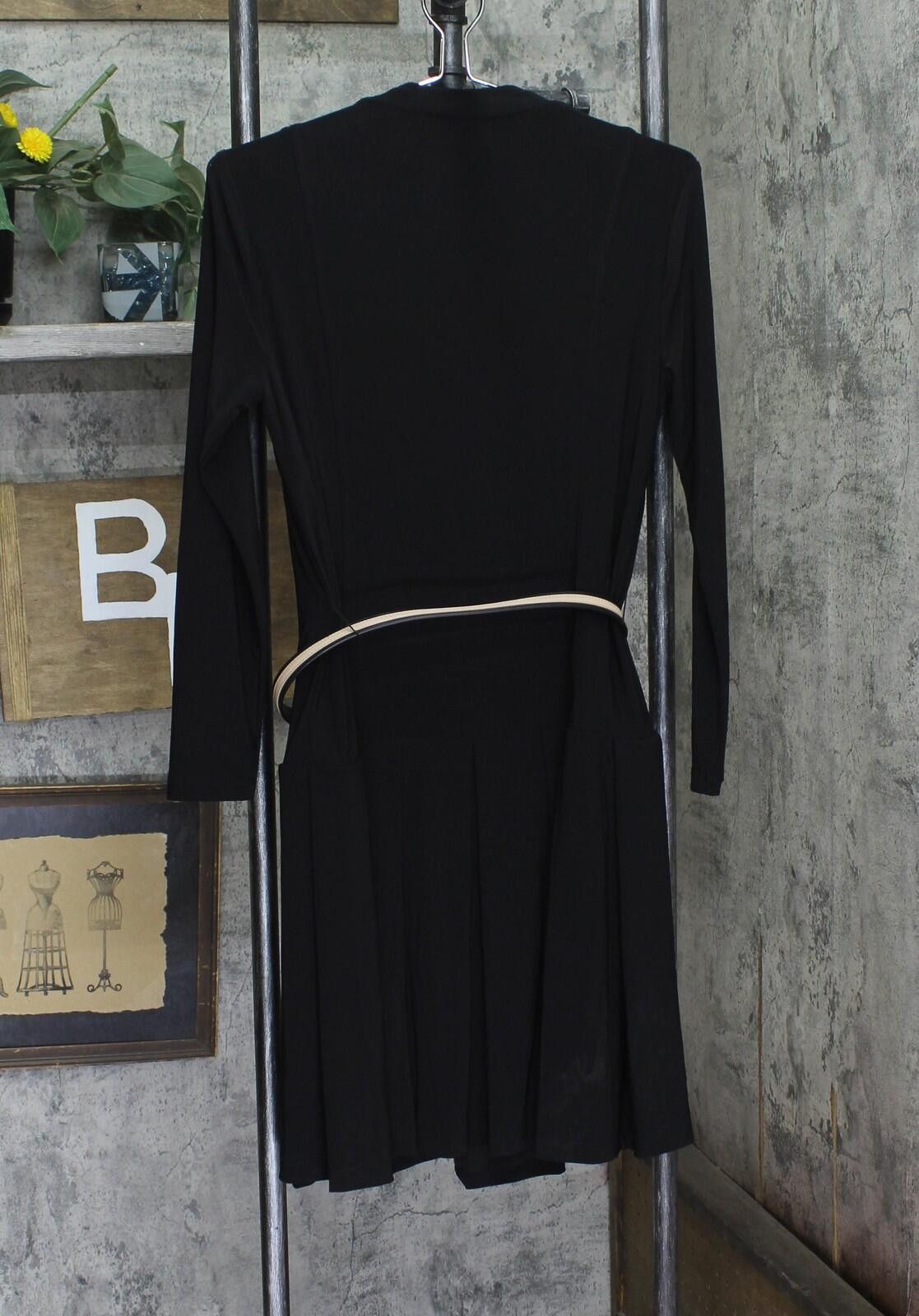 Tommy Hilfiger Nwt Tommy Hilfiger Fit Long Sleeved Knit Midi Dress Black 4 Size S / US 4 / IT 40 - 2 Thumbnail