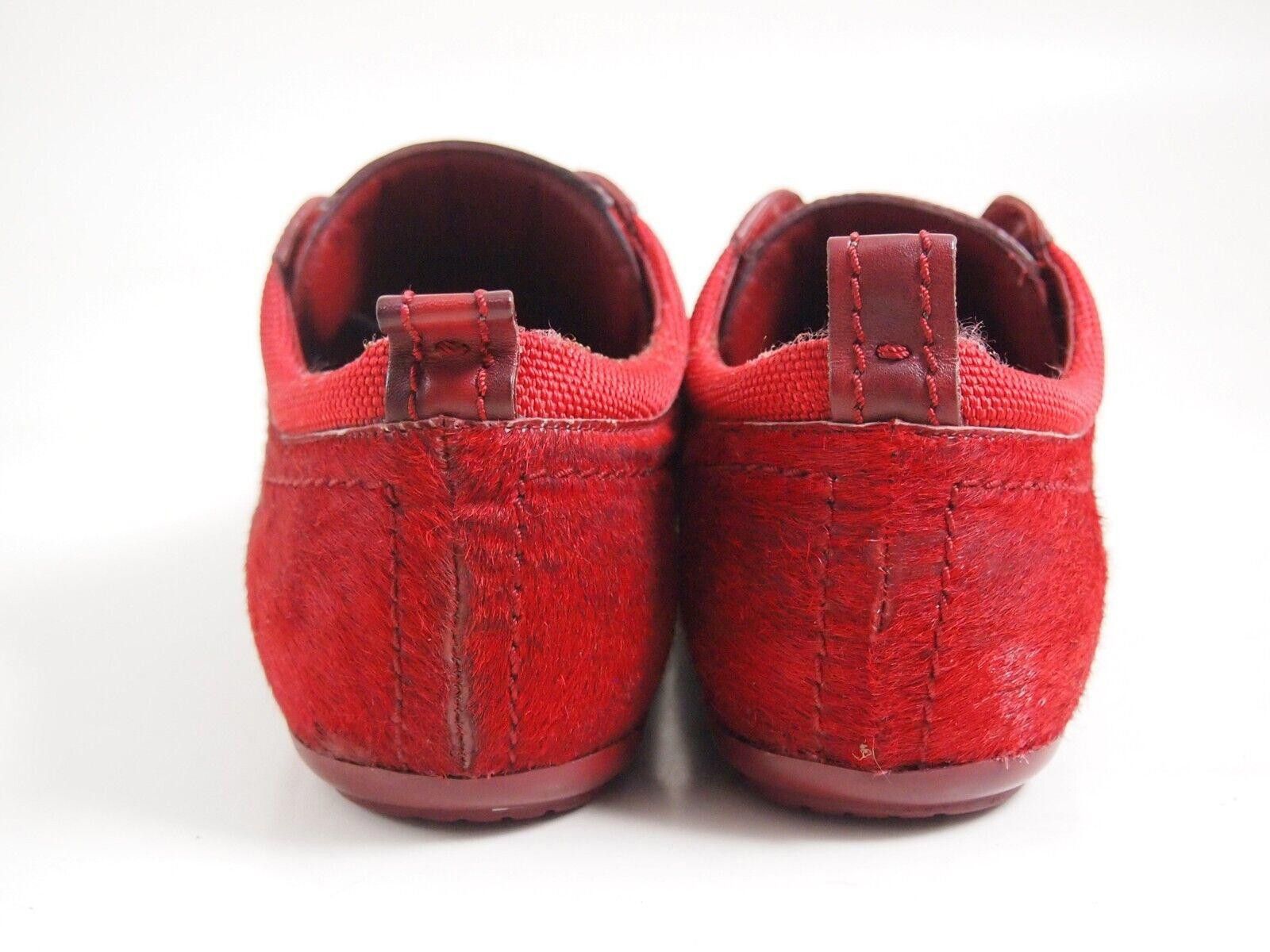 Louis Vuitton LV Louis Vuitton Low Top Sneaker Red Calf Hair EU 37 US 7 Size US 7 / IT 37 - 5 Thumbnail