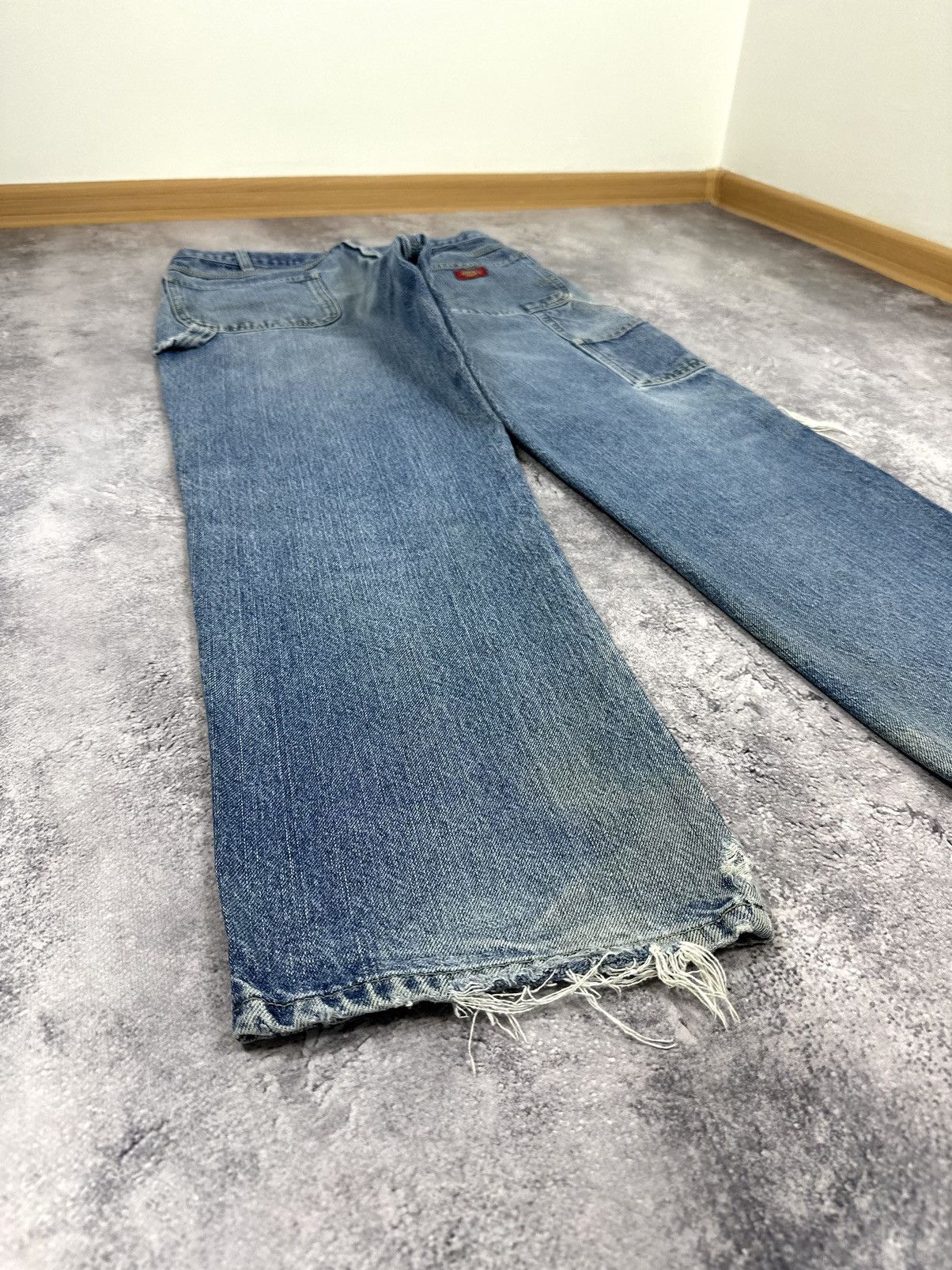 Dickies Vintage Dickies USA Baggy Light Blue Denim Carpenter Pants Size US 34 / EU 50 - 3 Thumbnail