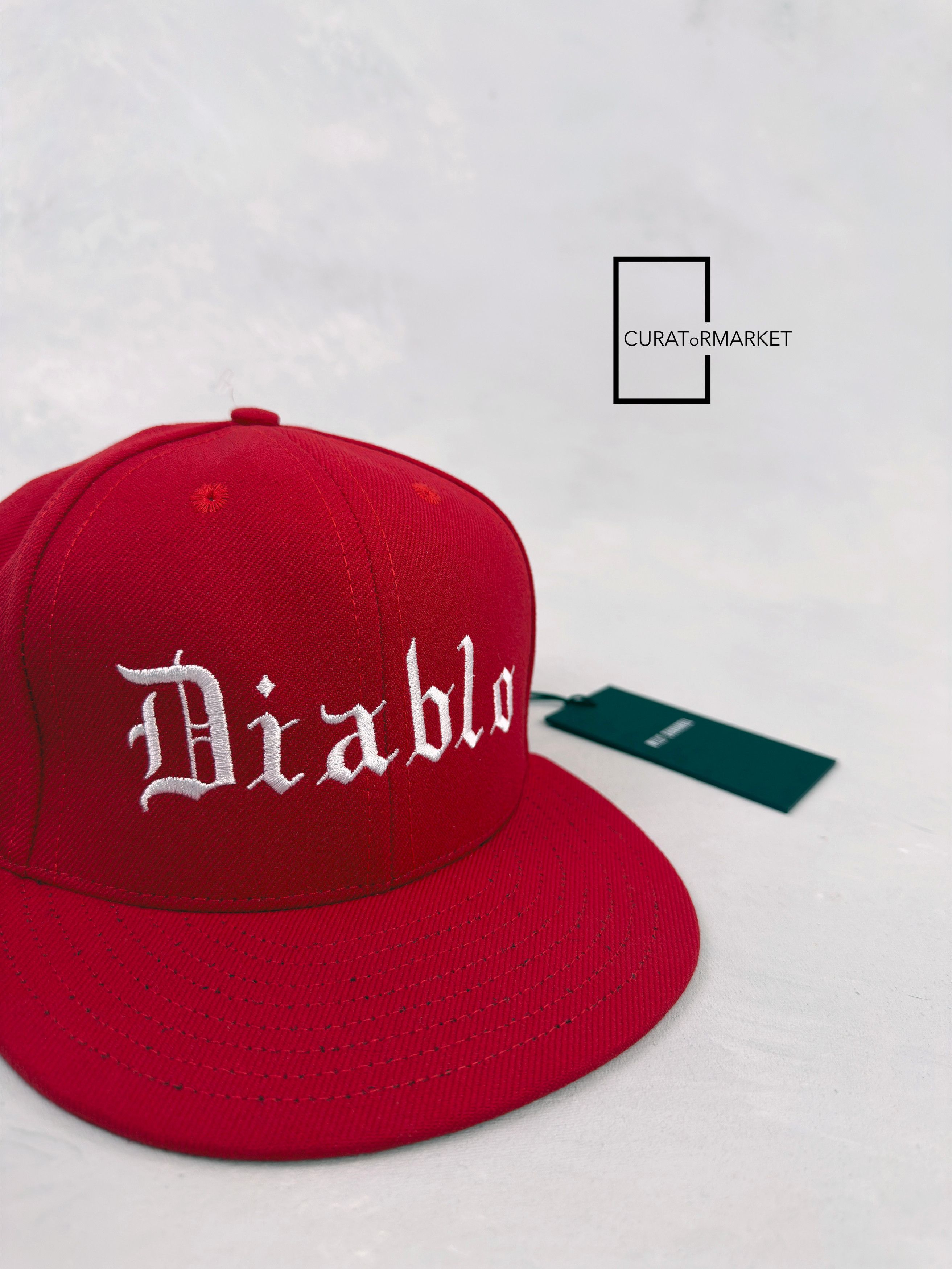 Willy Chavarria DIABLO Embroidered Red Snapback Cap Hat Made in USA FW25 Size ONE SIZE - 1 Thumbnail