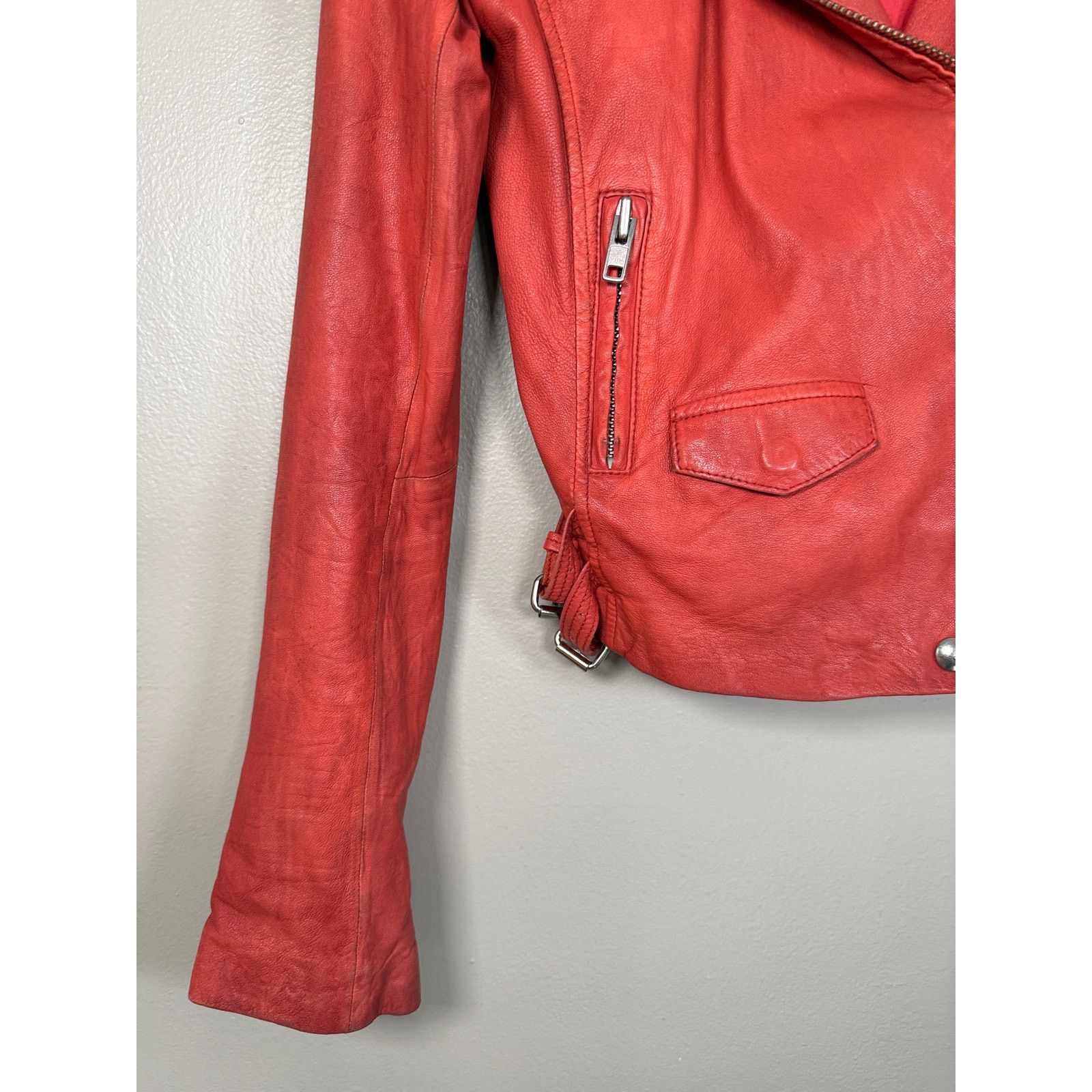 Iro IRO Ashville Lambskin Leather Jacket $1200 size 0 Size XS / US 0-2 / IT 36-38 - 7 Thumbnail