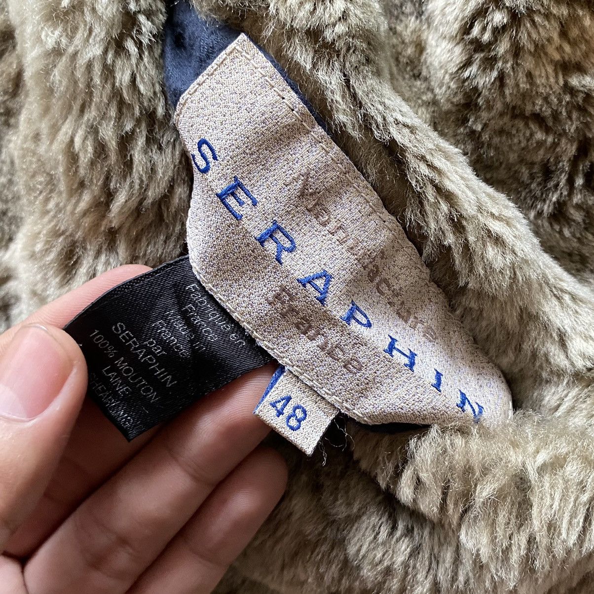 SERAPHIN 90s Seraphin Made in France Reversible Nylon Fur Coat Jacket Size US L / EU 52-54 / 3 - 12 Thumbnail