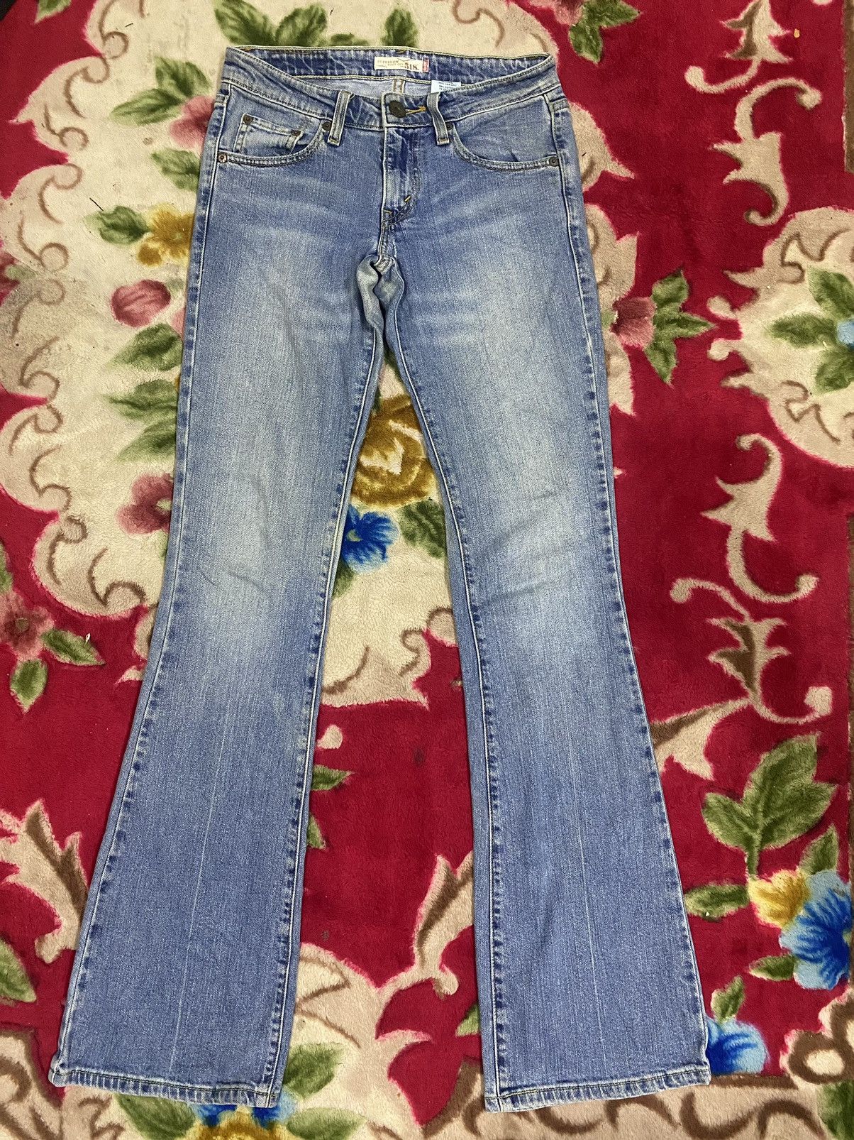 Levi's × Vintage Vintage Levis 518 SuperLow Boot Cut Jeans Size 28" / US 6 / IT 42 - 1 Thumbnail