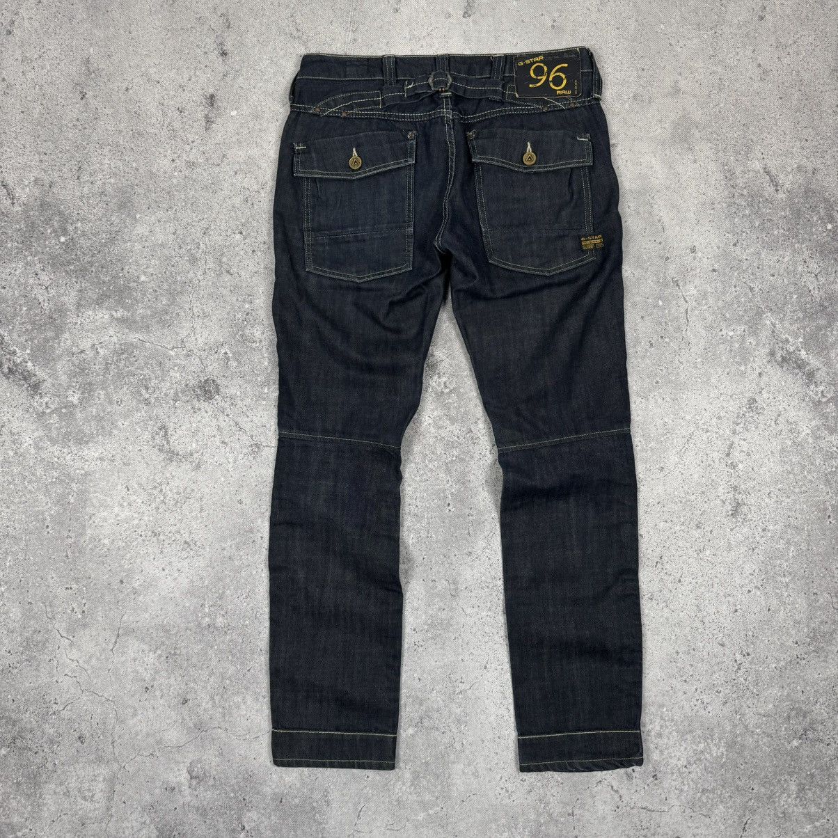 G-Star Crazy G Star Raw GS3301 Double Knee Tapered Denim Jeans Size US 30 / EU 46 - 6 Thumbnail