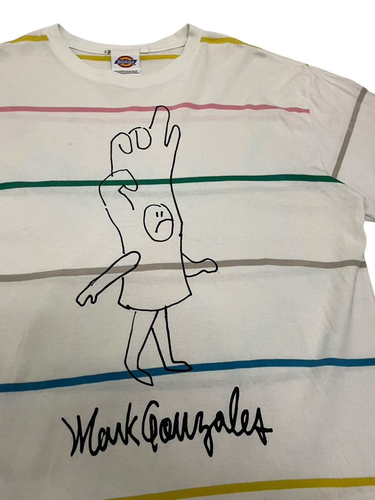 Dickies × Junya Watanabe Dickies X Mark Gonzales SS18 Sketch Striped Tee Size US M / EU 48-50 / 2 - 3 Thumbnail