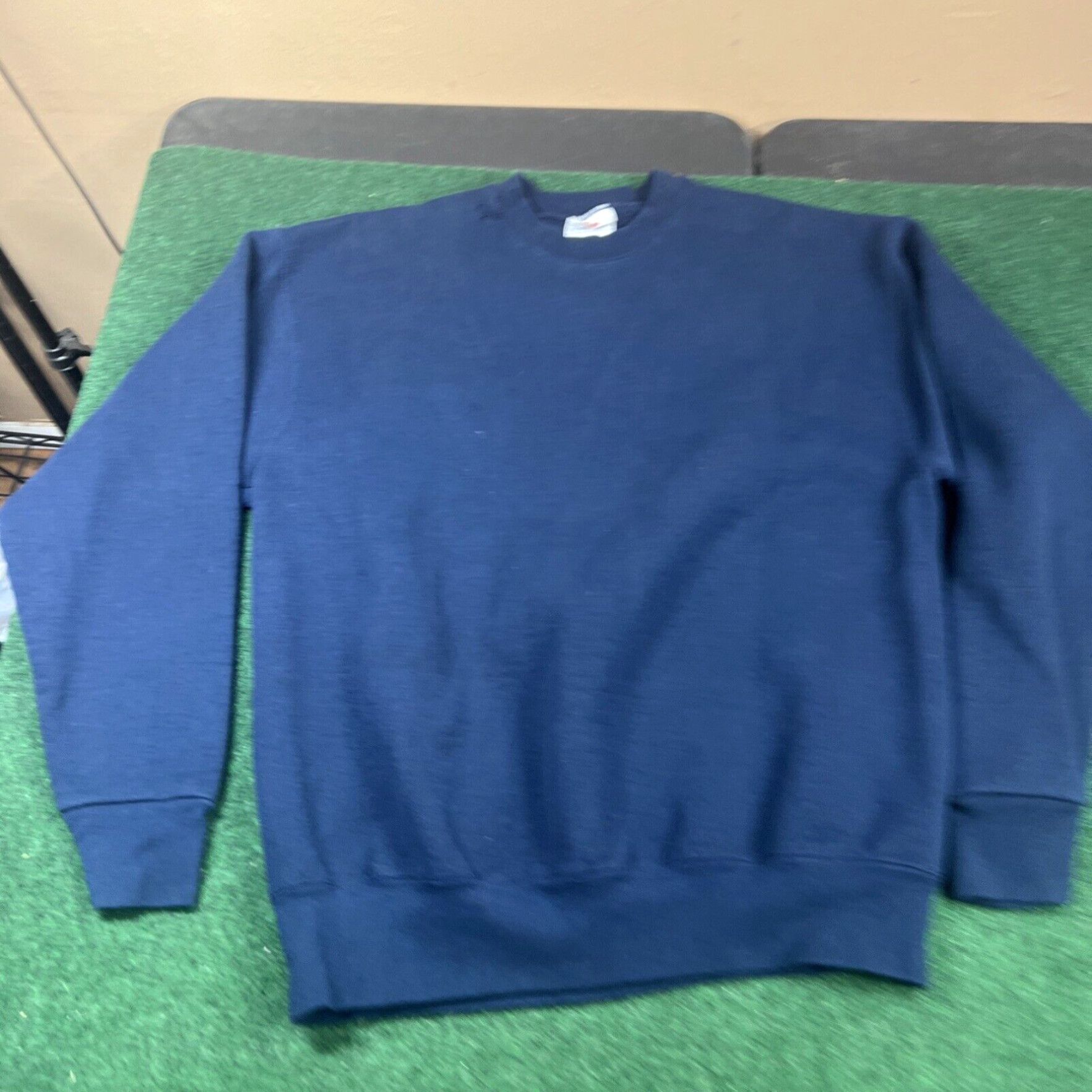 Vintage Vtg Sweatshirt Mens XL Blank Blue Crewneck Members Mark Size US XL / EU 56 / 4 - 1 Thumbnail