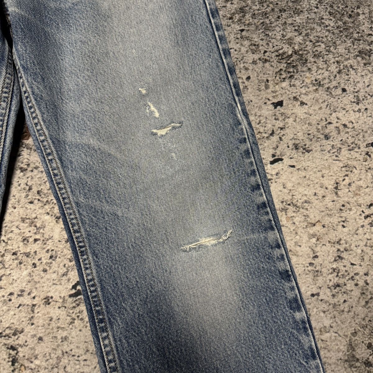 Levi's Levi’s 505 Faded Thrashed Distressed Jeans ERD Grunge Chrome Size US 35 - 8 Thumbnail