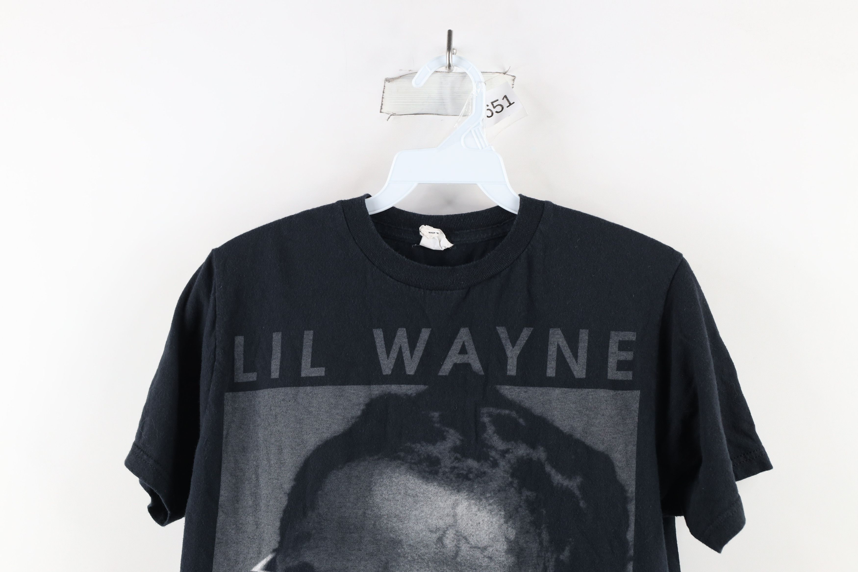 Vintage Vintage Y2K Out Big Face Lil Wayne Rap Tee T-Shirt Black Size US M / EU 48-50 / 2 - 2 Thumbnail