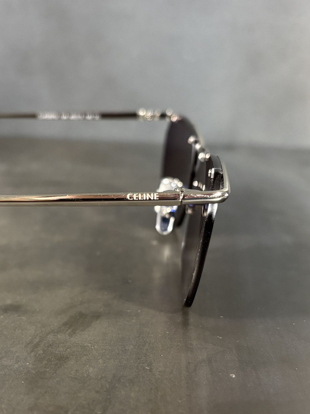 Vintage Metal Half Rim Sunglasses Celine Style Designer CL 40307U Size ONE SIZE - 8 Thumbnail