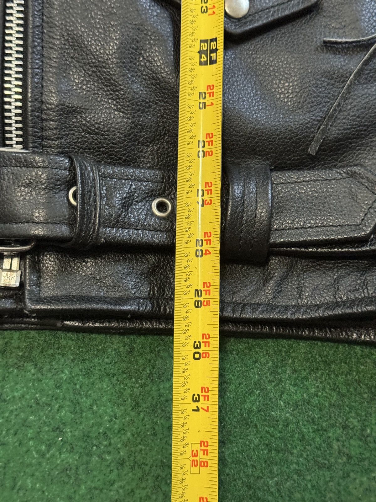 Genuine Leather Vintage 90s Genuine Leather Black Full Zip Biker Jacket Size US XL / EU 56 / 4 - 8 Thumbnail