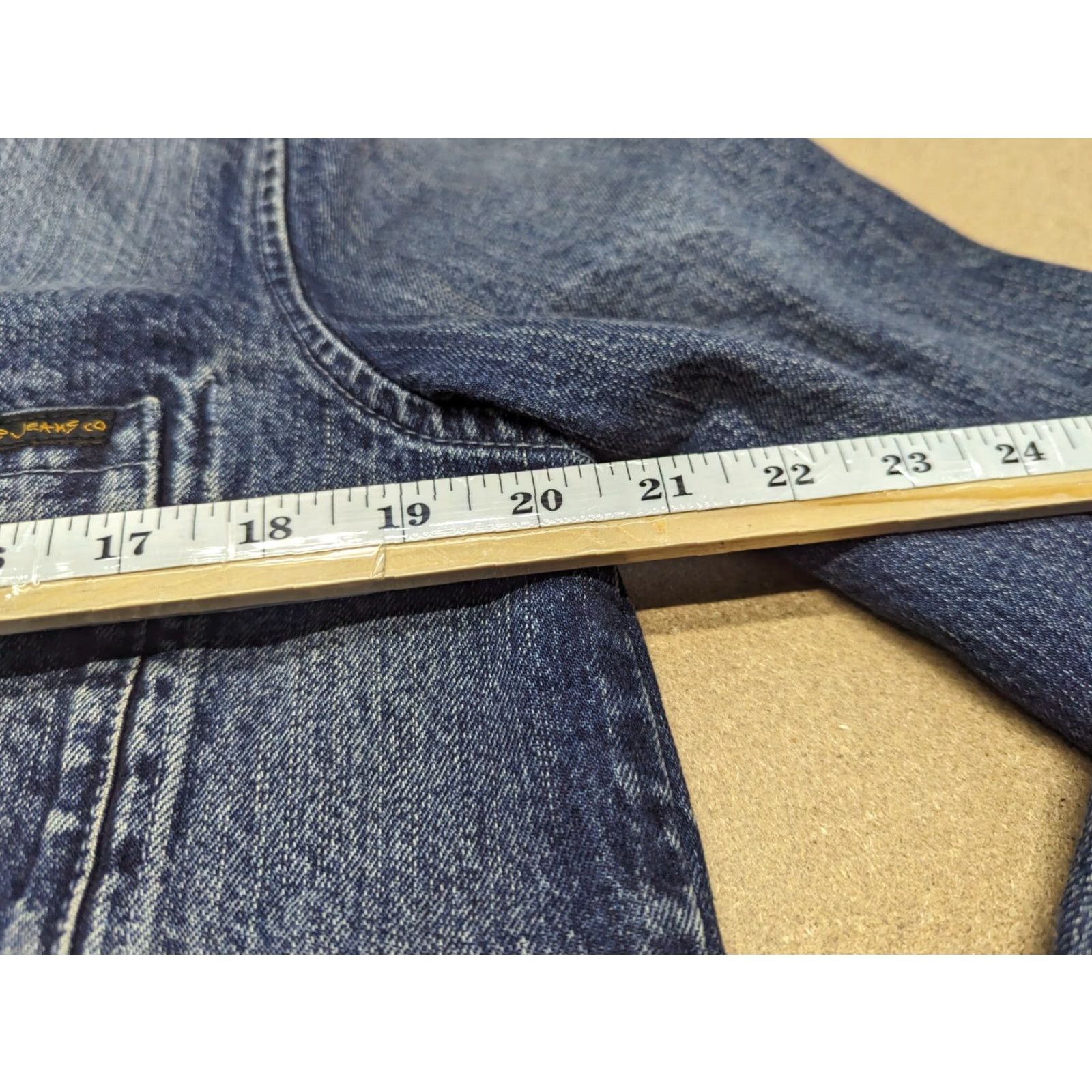Nudie Jeans Nudie Jeans Sten Unisex Denim Jacket Medium Blue Pocket Collared Button Jacket Biker Style Shrt? Size US 31 - 4 Thumbnail