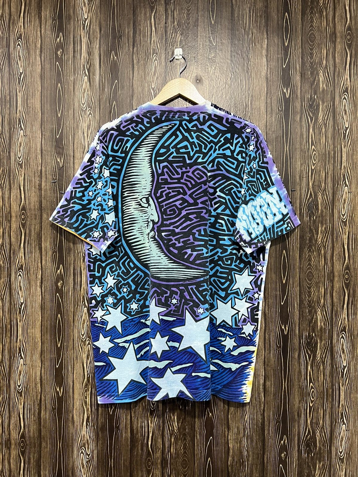 Liquid Blue × Vintage Vintage 90s Liquid Blue Sun N Moon Fullprint Tshirt Size US L / EU 52-54 / 3 - 10 Thumbnail