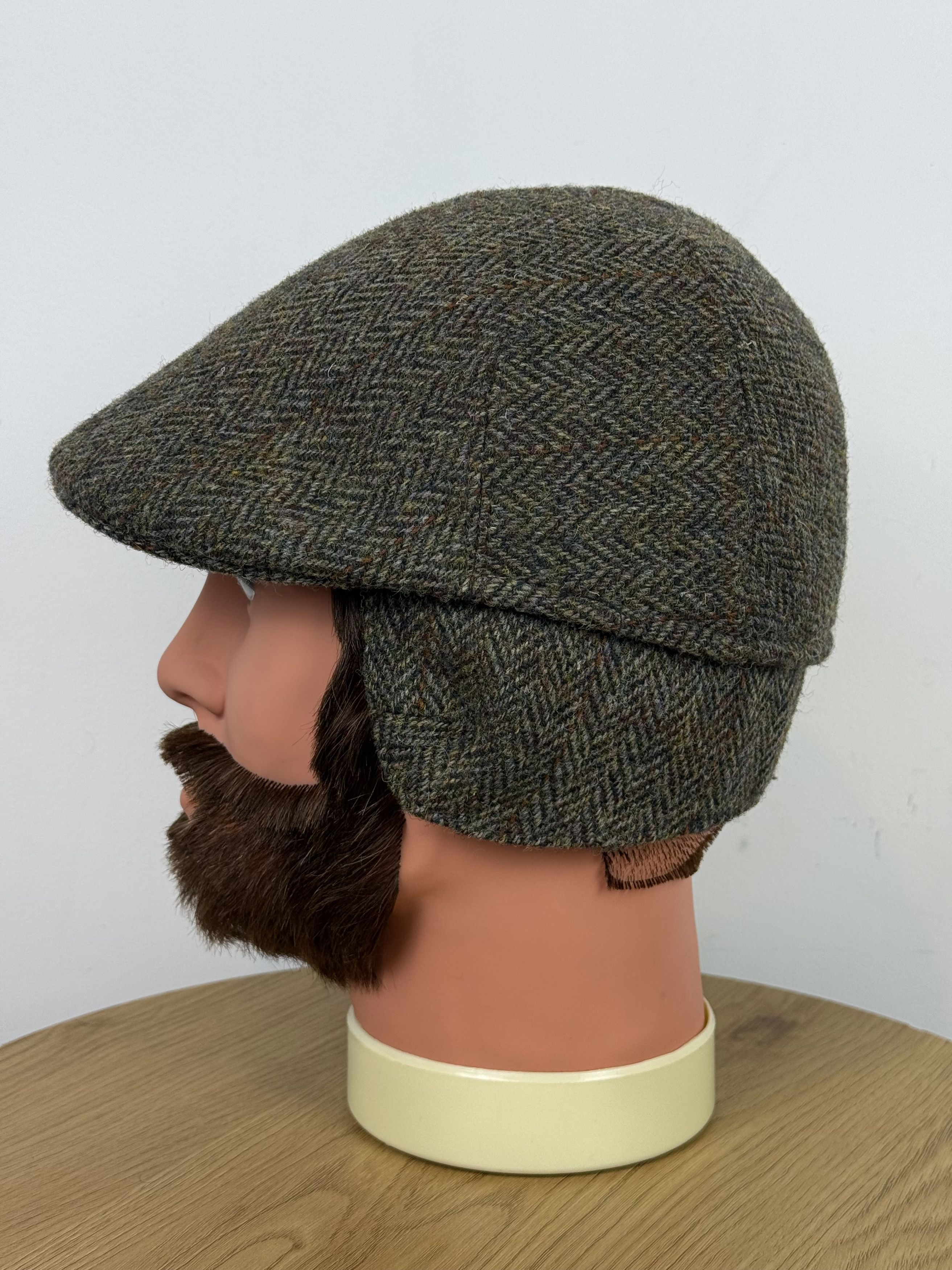 Harris Tweed Harris Tweed Flat Cap Forest Winter Wool Size ONE SIZE - 5 Thumbnail