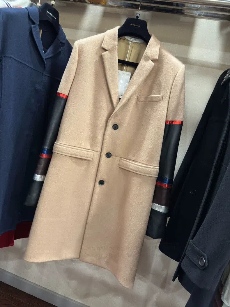 Givenchy Givenchy Wool Mixed Leather Coat Size XS / US 0-2 / IT 36-38 - 2 Thumbnail